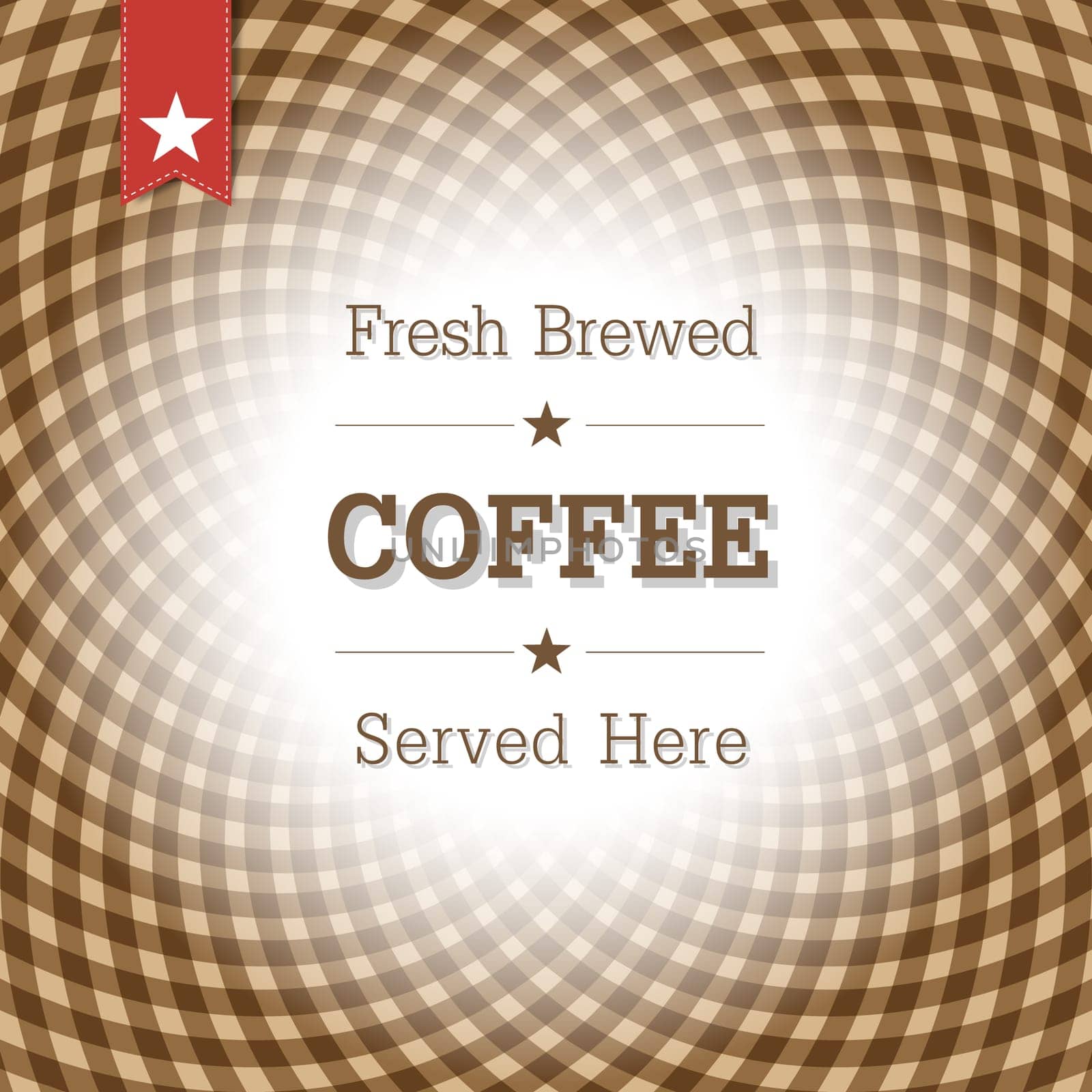 Abstract checkered background with space for text in center. Vector, EPS10