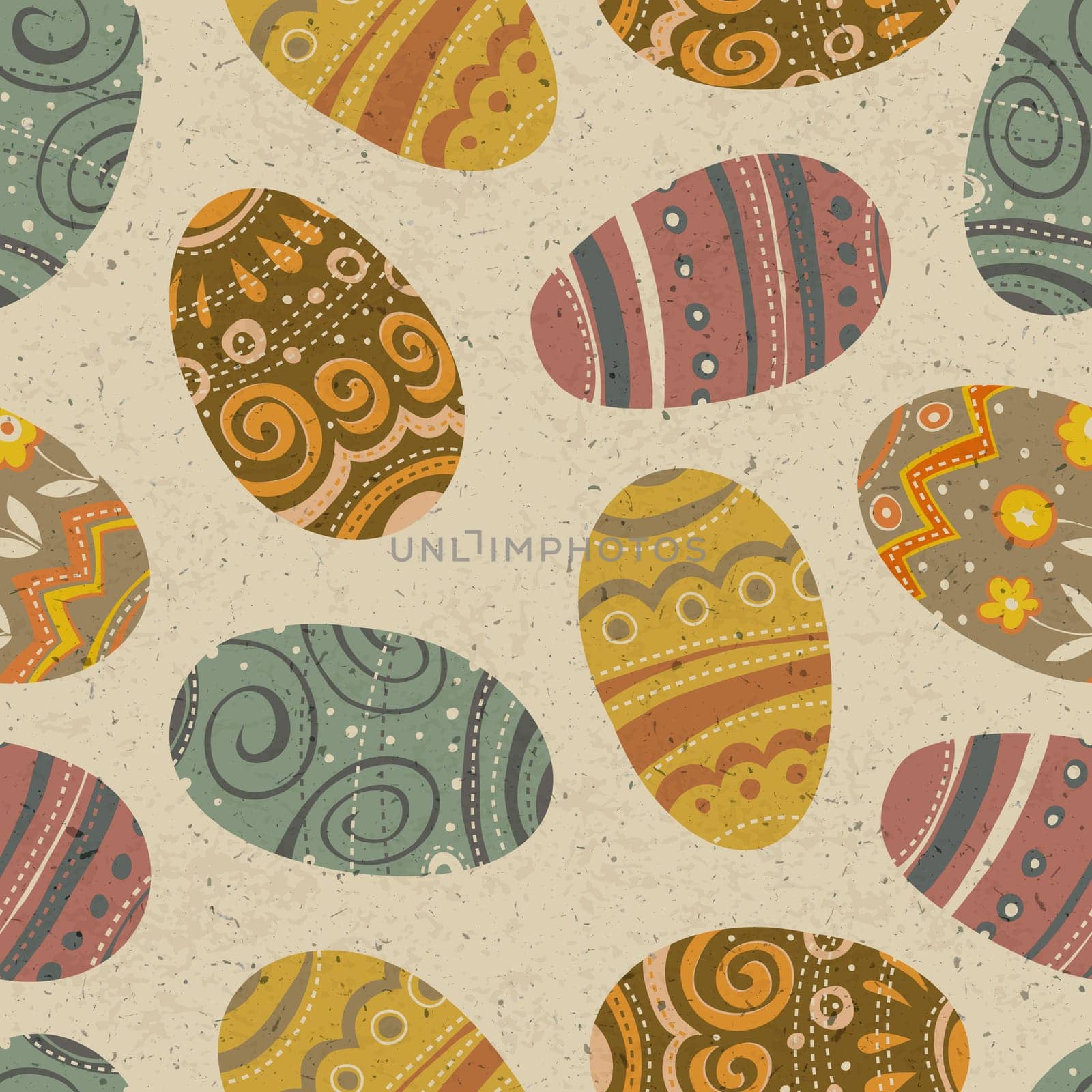 Easter seamless pattern. Vector, EPS10