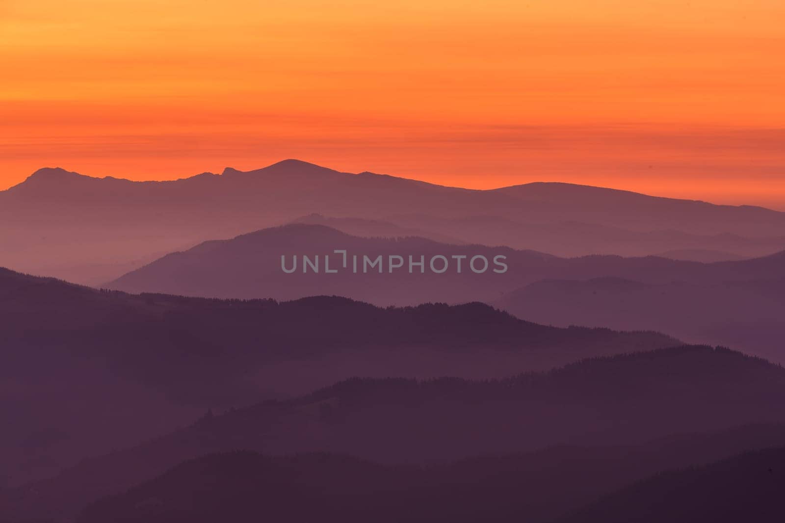 Mountain layers, Encartaciones, Bizkaia, Spain