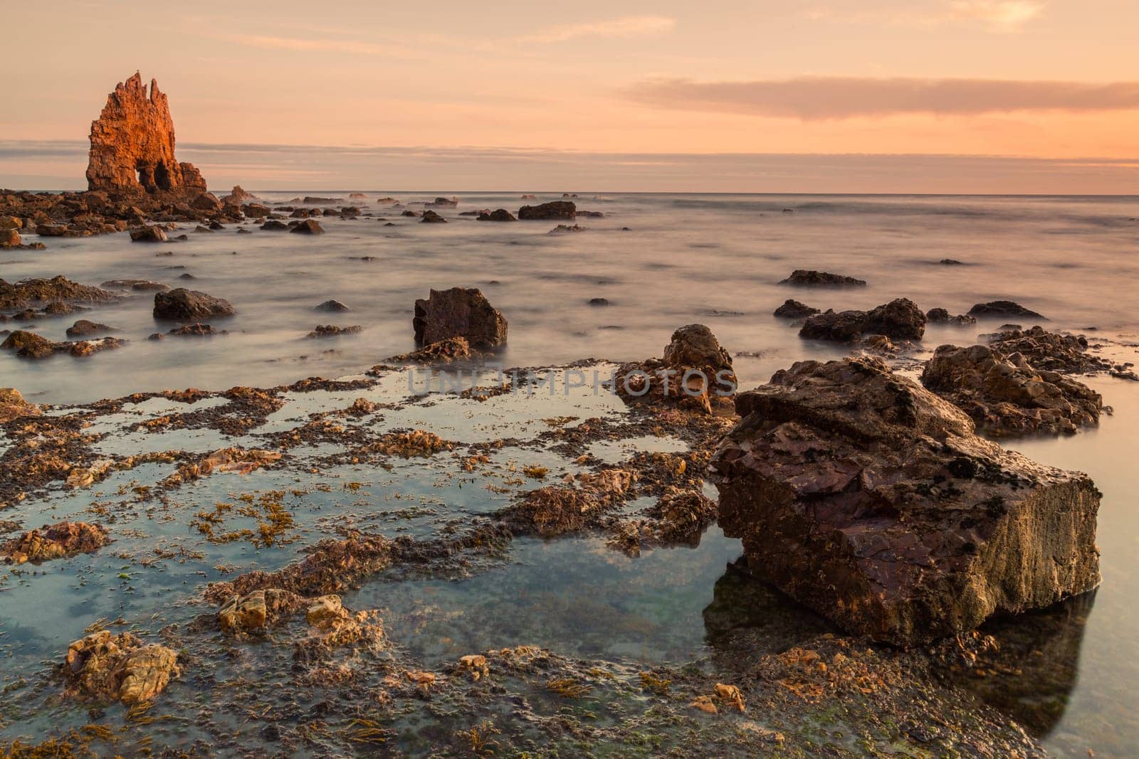 Sunrise at Playa de Portizuelo, Asturias, Spain