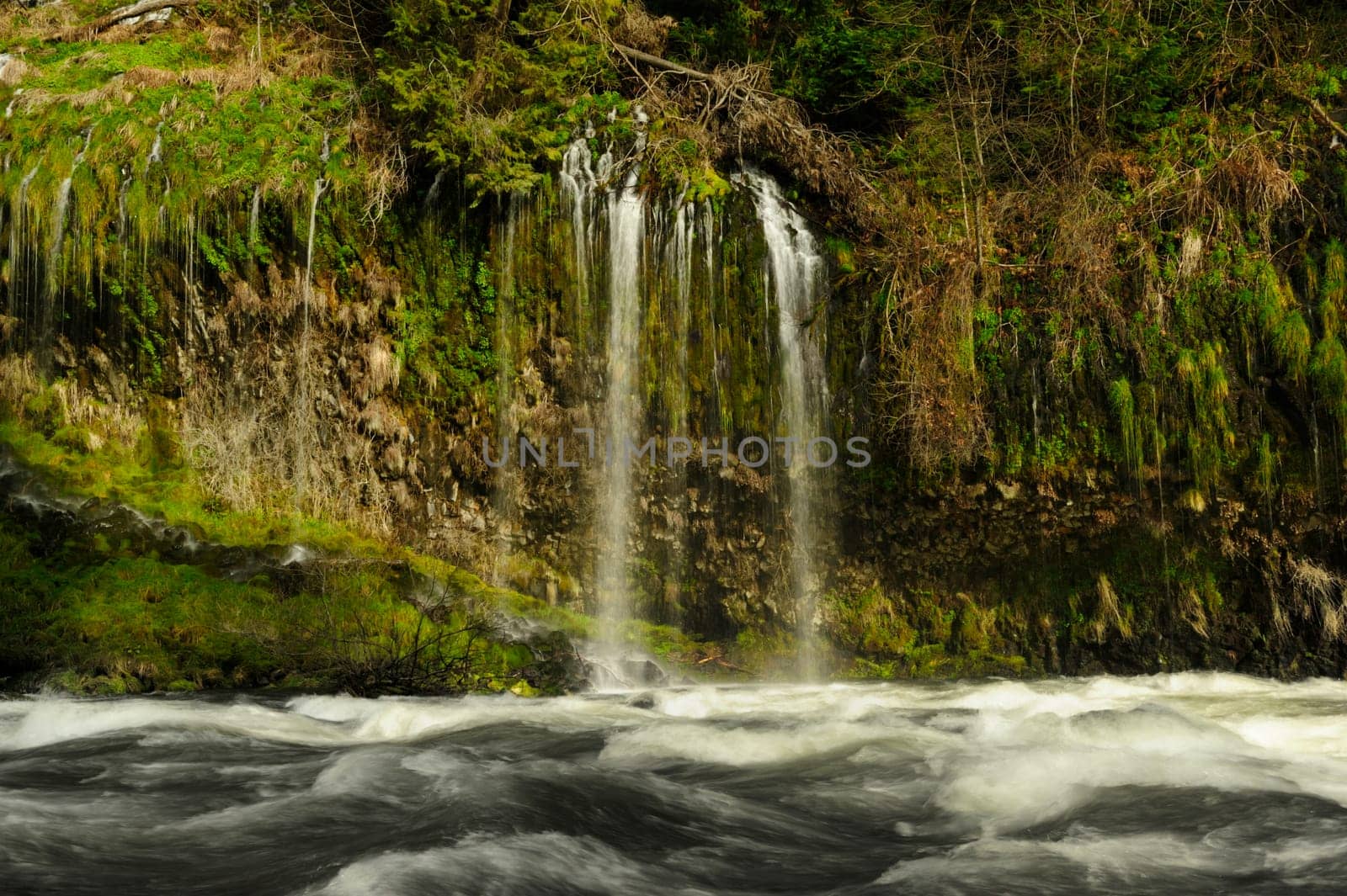 a very scenic waterfall in california usa