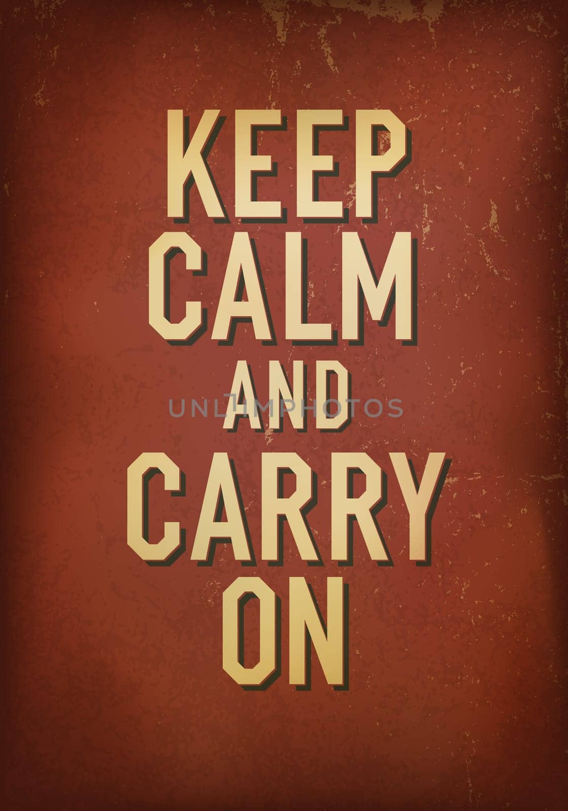 The words keep calm and carry on. Vector, EPS10