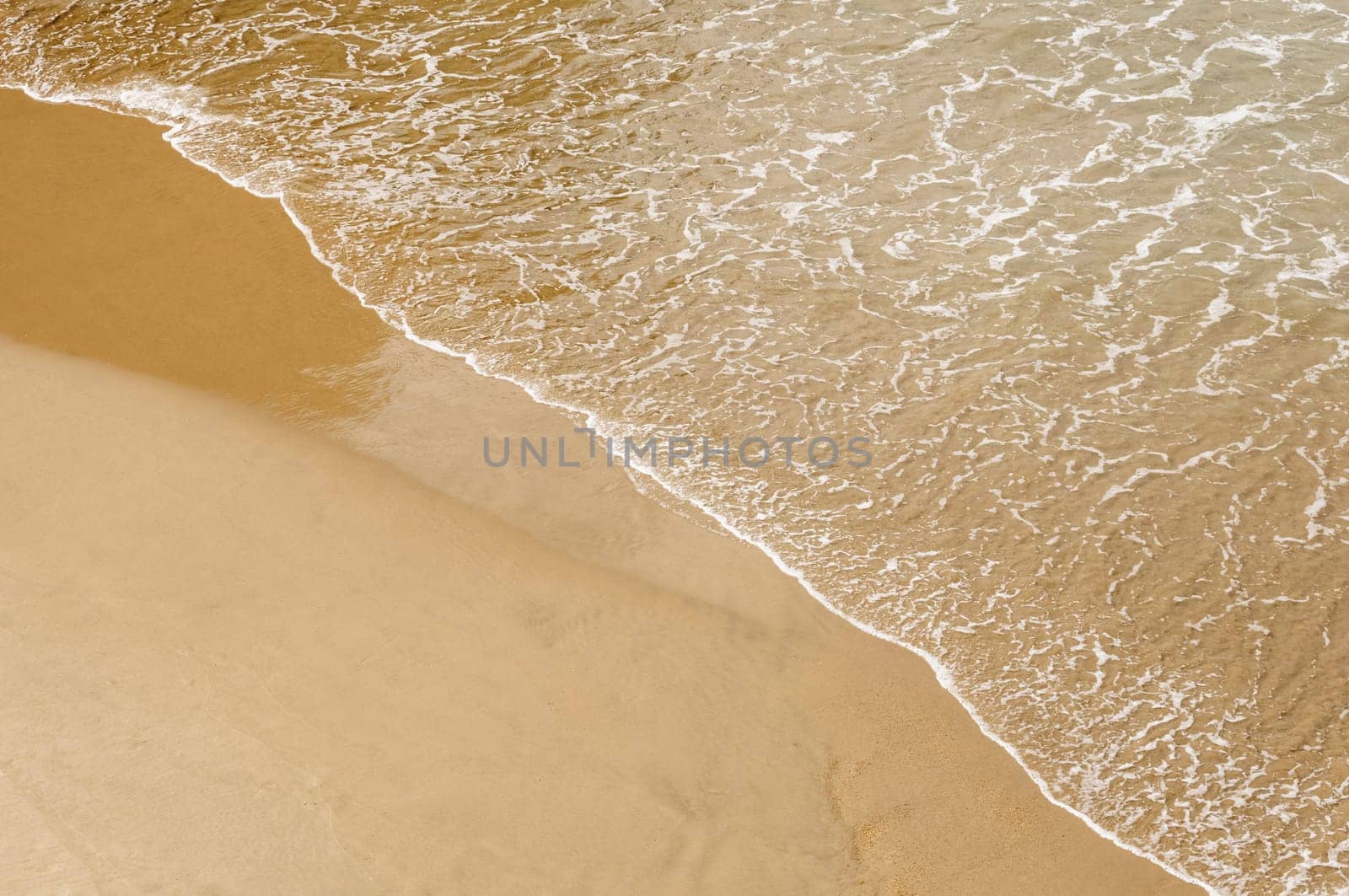 Sand beach and sea water