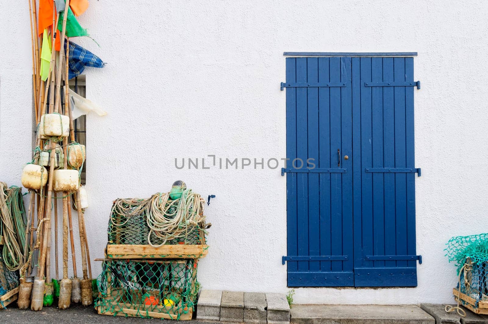 Fisherman shed in the Basque country, France