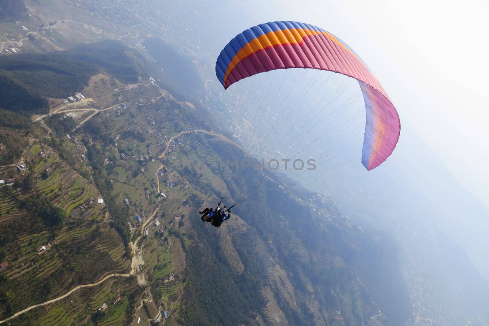 Tandem paragliding in Pokhara, Nepal