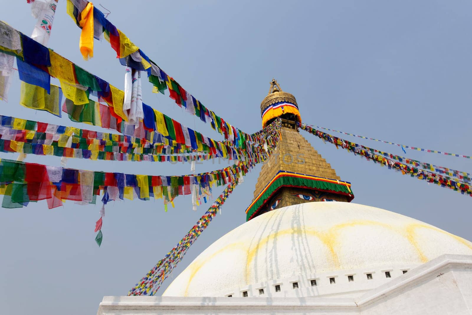 Bodhnath stupa also called Boudhanath is the largest stupa in the world, Kathmandu, Nepal