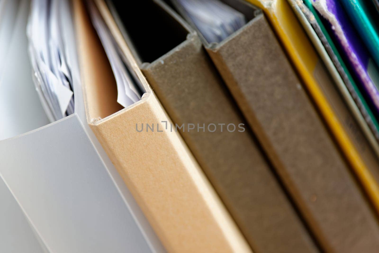 Different types of files with paperwork