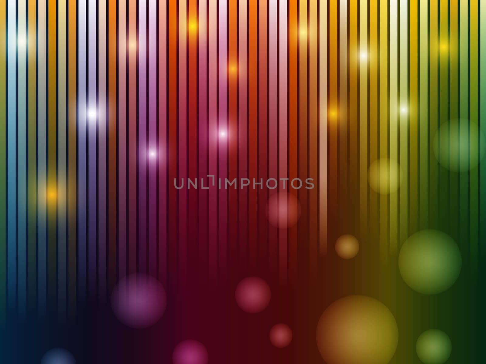 Bubbles and Stripes Background