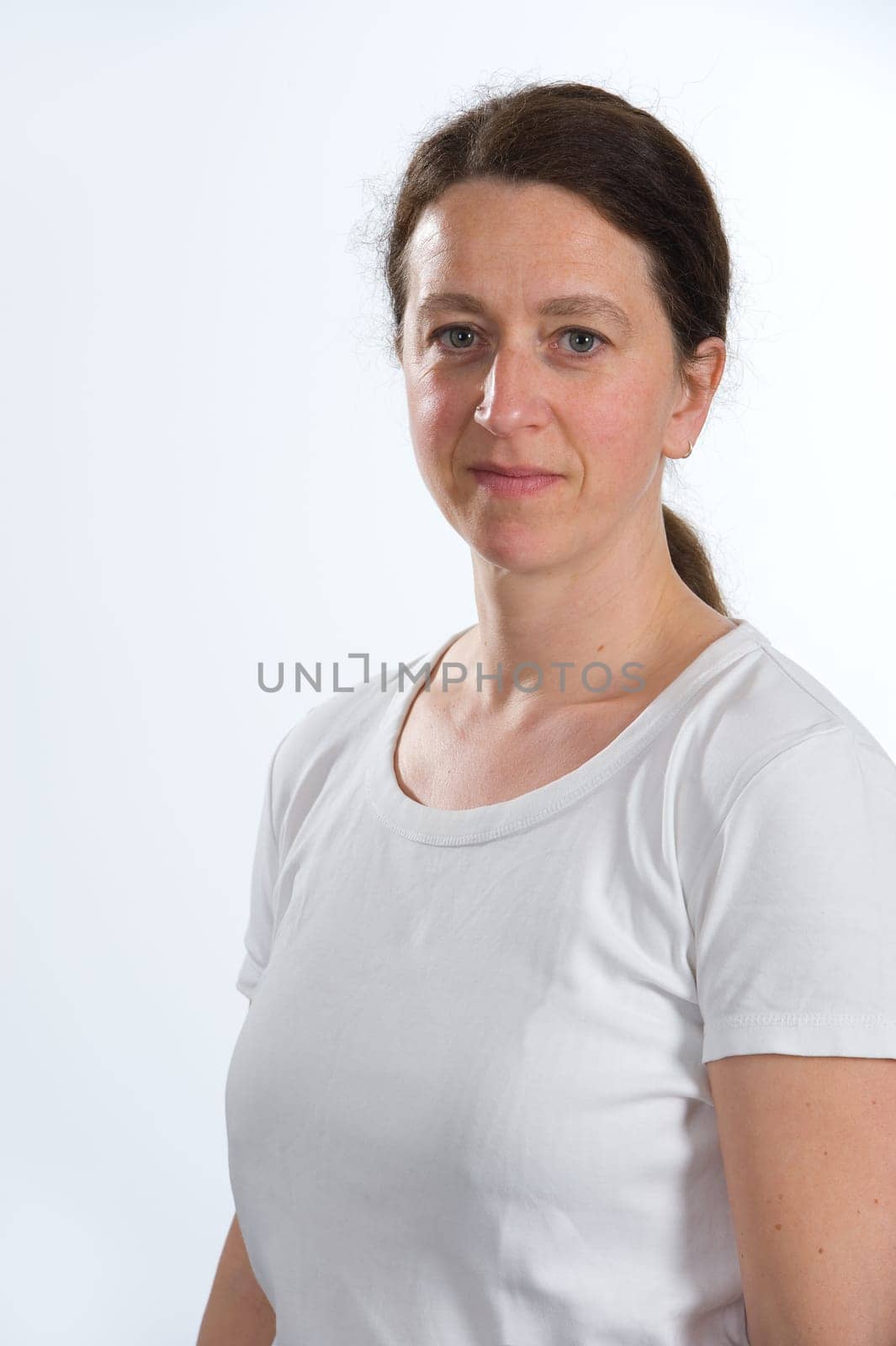 Woman in White Shirt