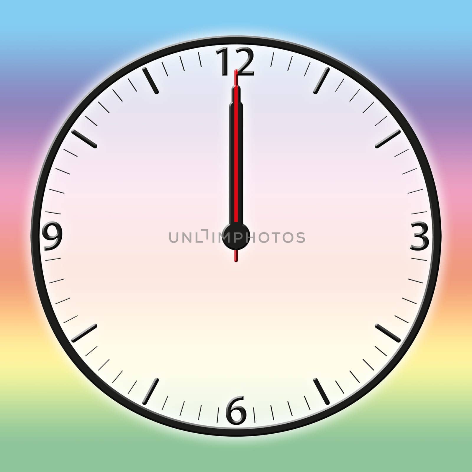 A classic station clock to use for presentations - Klassische Bahnhofsuhr