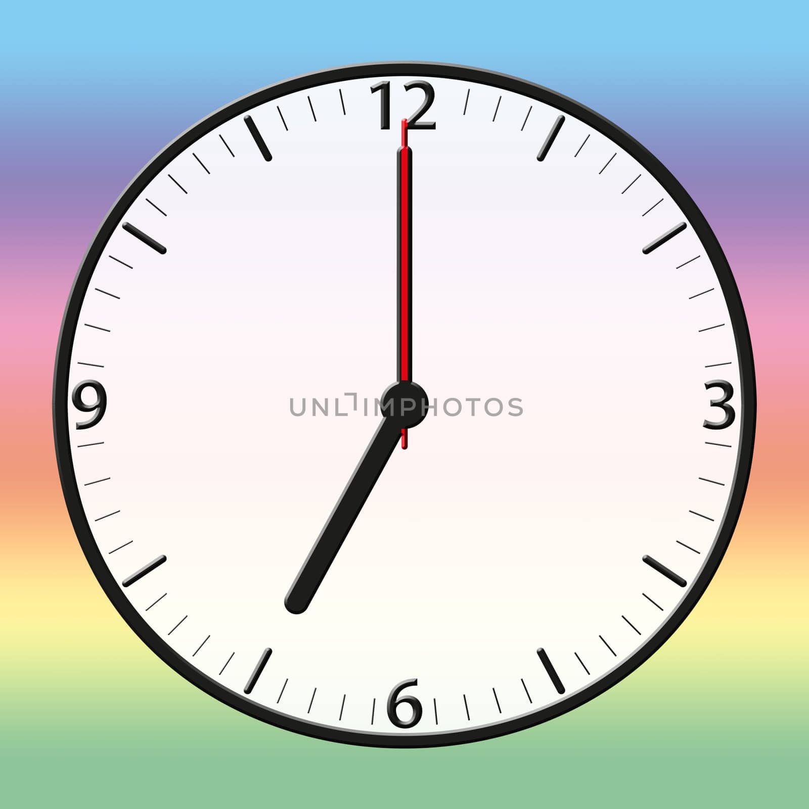 A classic station clock to use for presentations - Klassische Bahnhofsuhr mit bestimmter Uhrzeit
