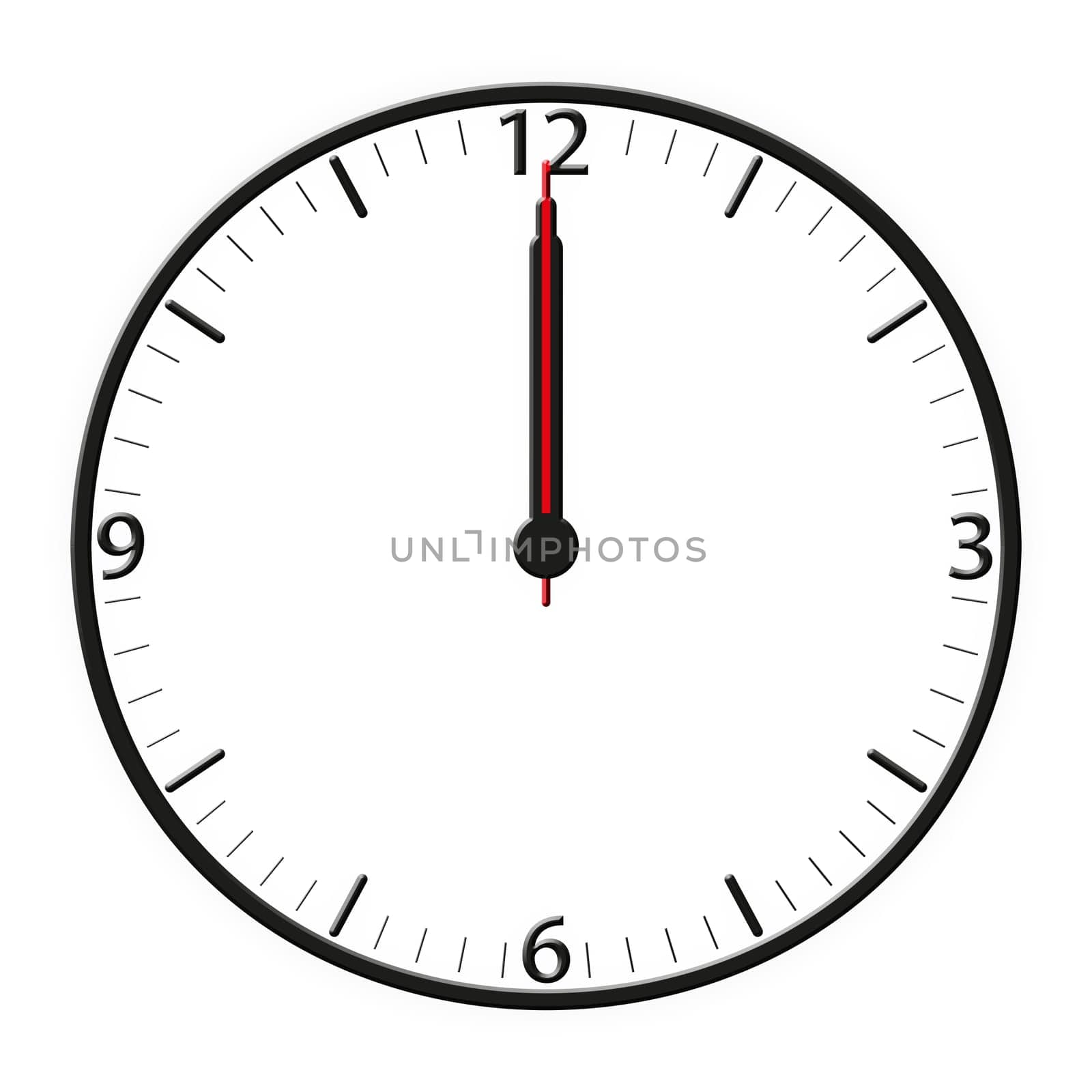 A classic station clock to use for presentations - Klassische Bahnhofsuhr