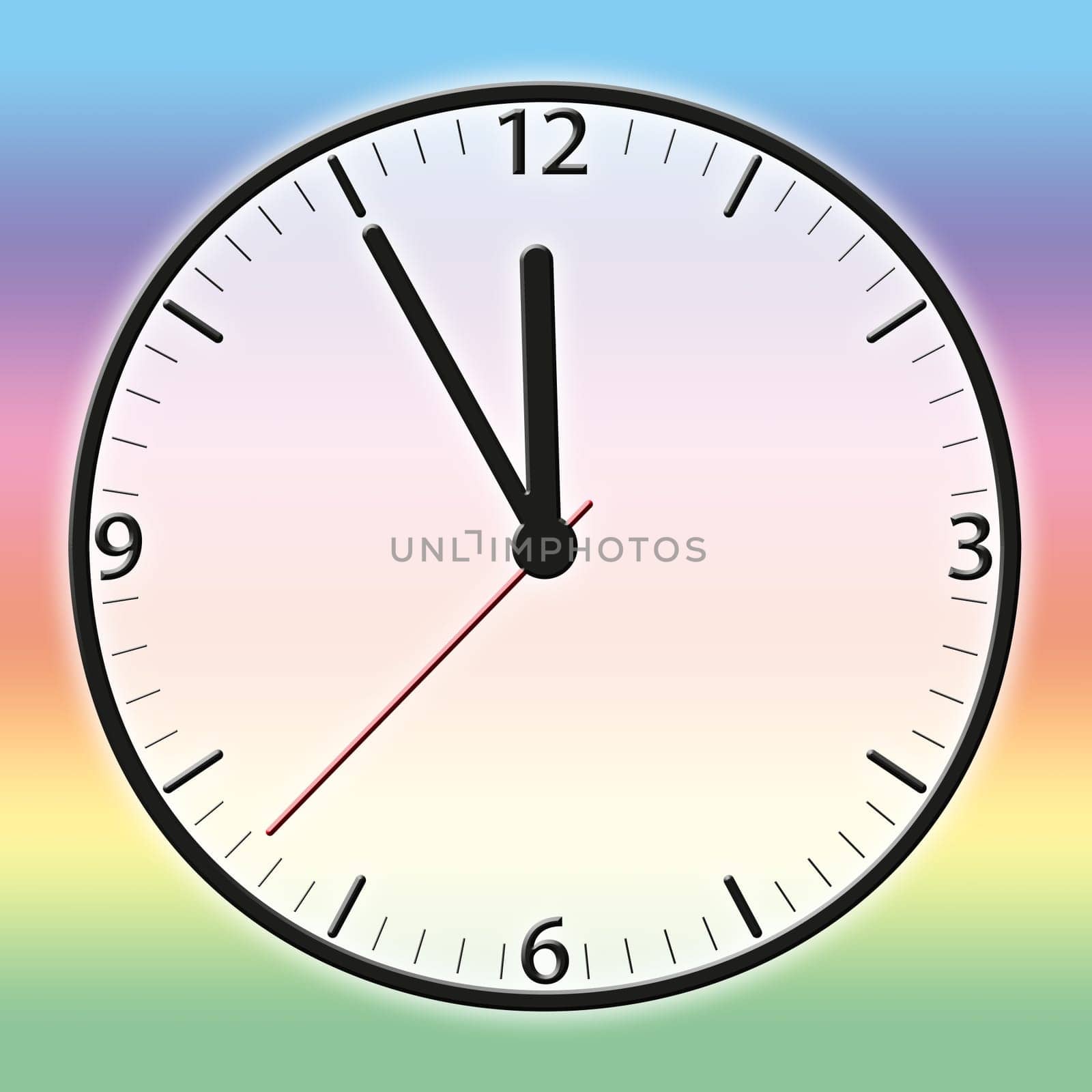 A classic station clock to use for presentations - Klassische Bahnhofsuhr