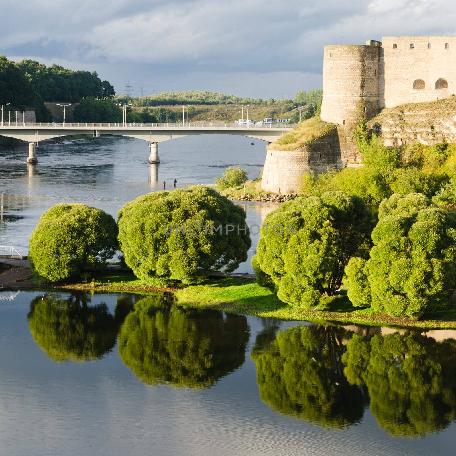 Fortress in Ivangorod, the western border of Russia