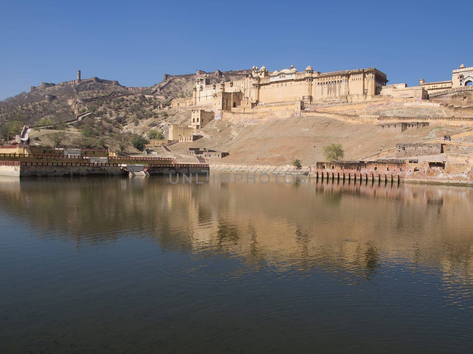Beautiful Amber Fort near Jaipur city in Rajastan,India