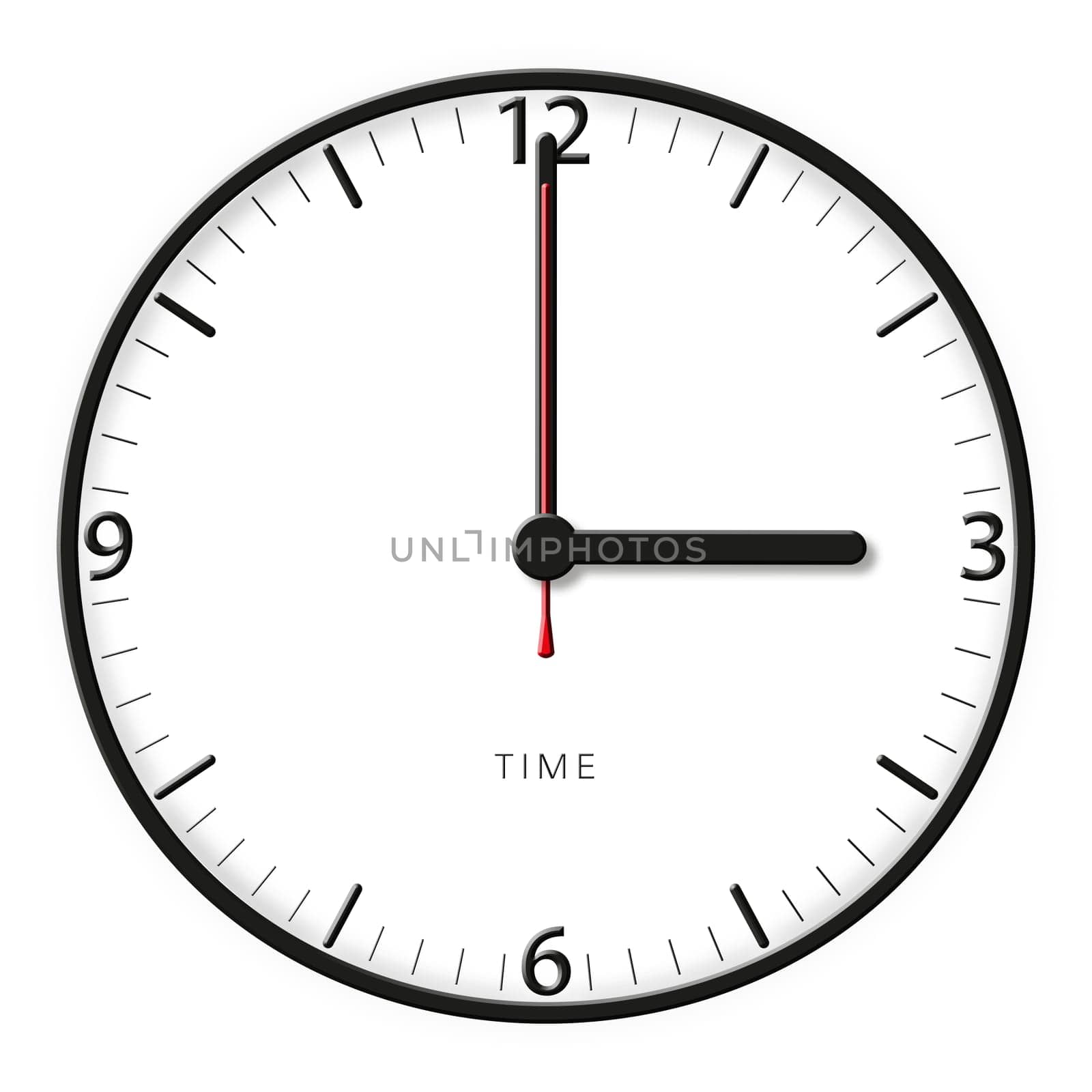 A classic station clock to use for presentations - Klassische Bahnhofsuhr mit bestimmter Uhrzeit