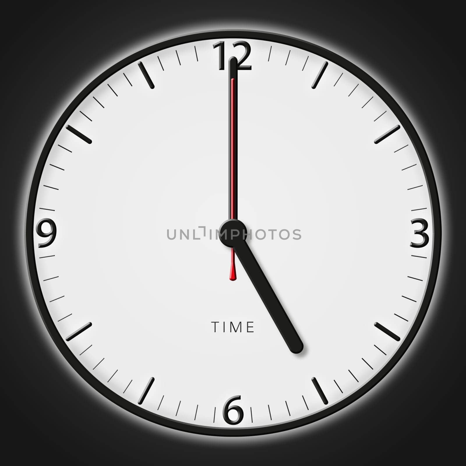 A classic station clock to use for presentations - Klassische Bahnhofsuhr mit bestimmter Uhrzeit