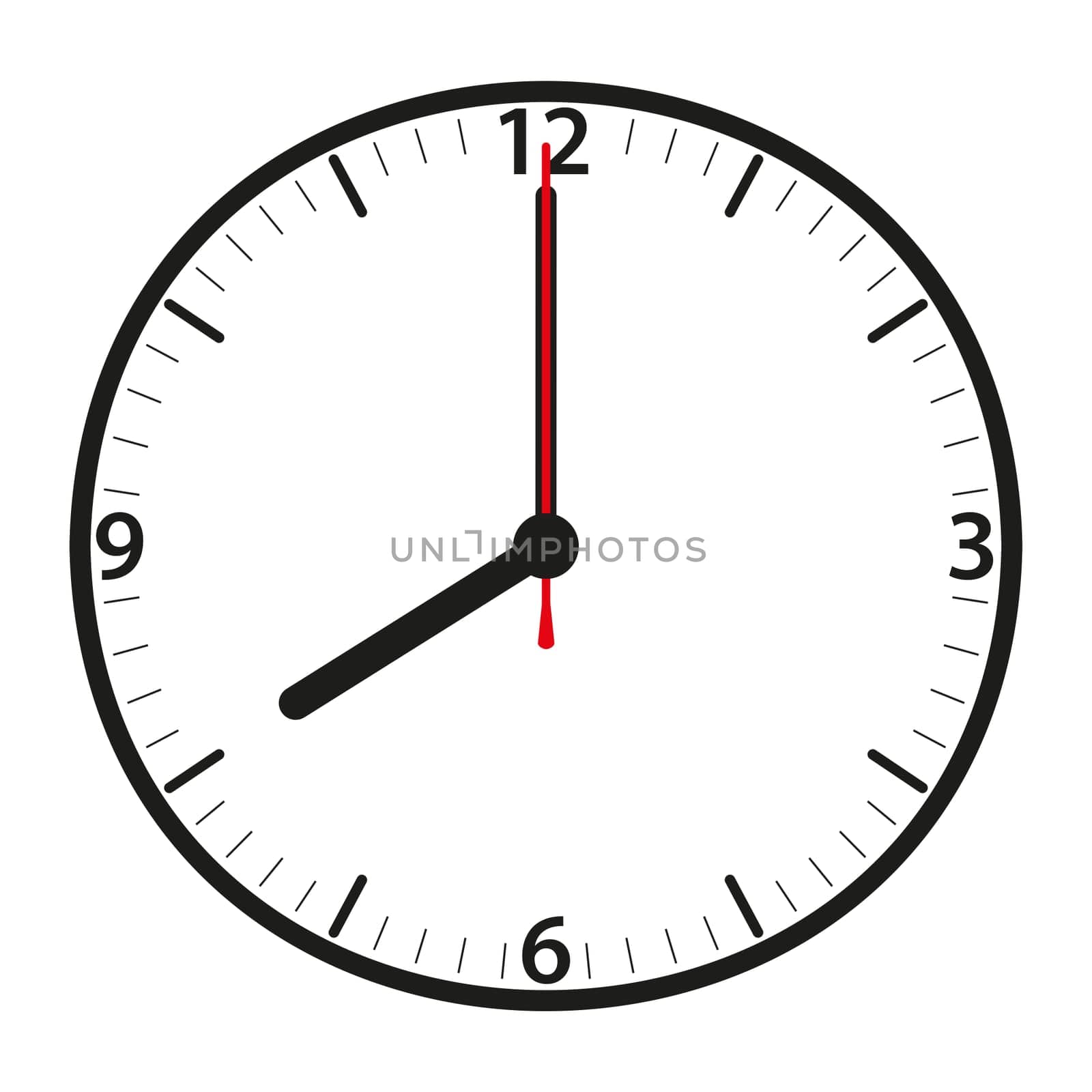 A classic station clock to use for presentations - Klassische Bahnhofsuhr mit bestimmter Uhrzeit