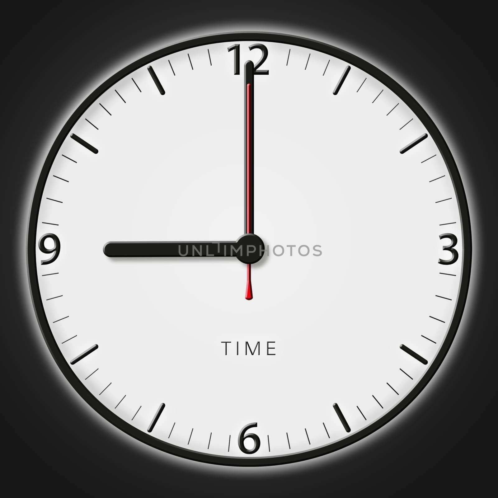 A classic station clock to use for presentations - Klassische Bahnhofsuhr mit bestimmter Uhrzeit