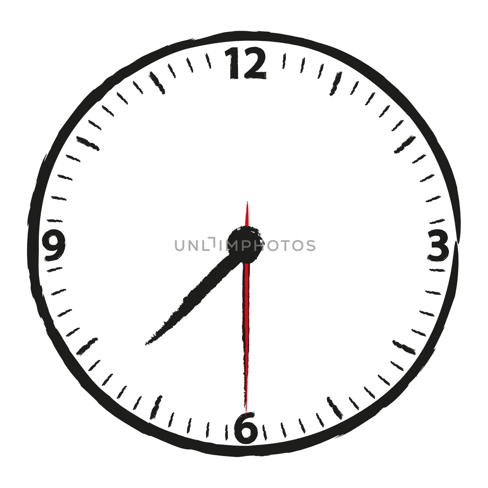 A classic station clock to use for presentations - Klassische Bahnhofsuhr mit bestimmter Uhrzeit