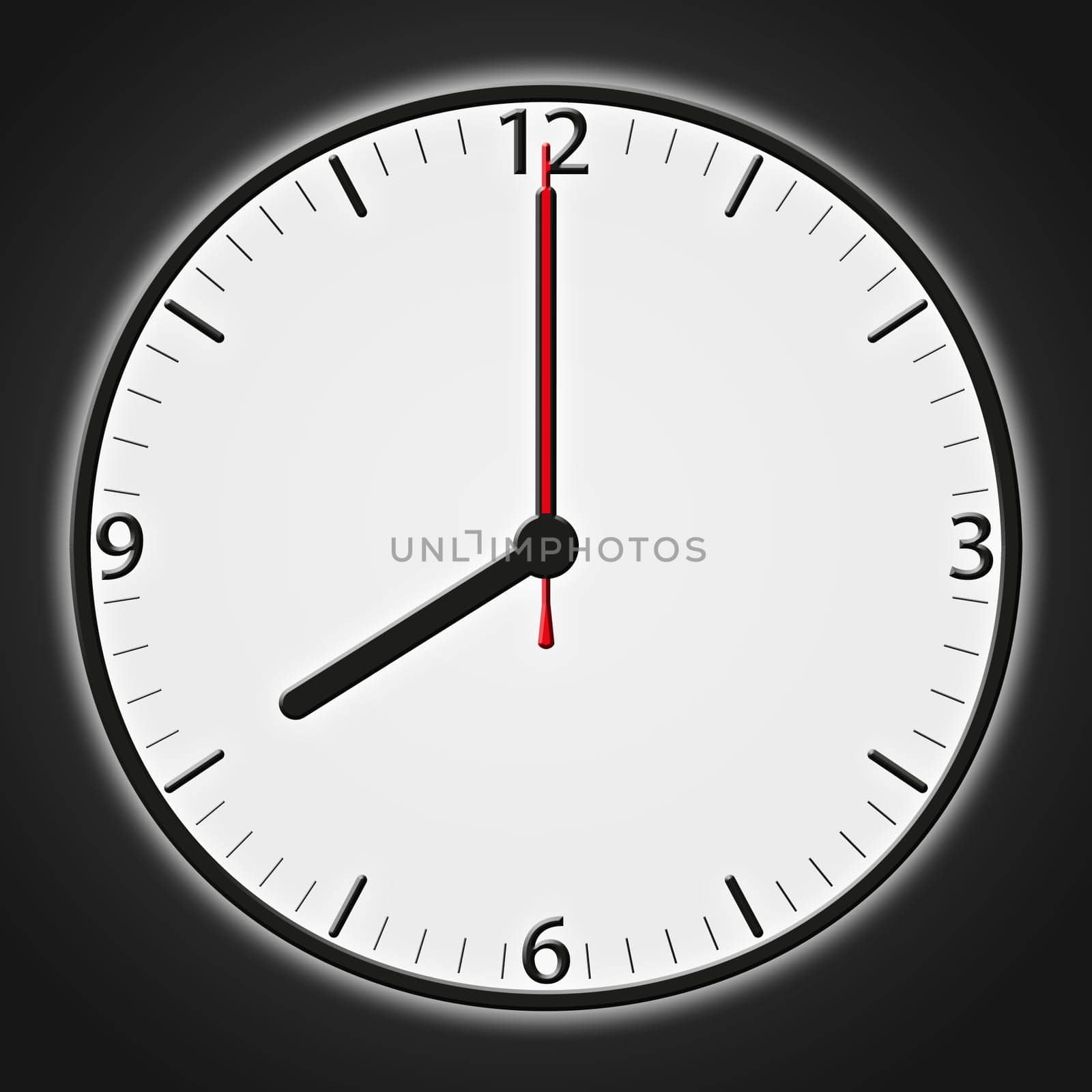 A classic station clock to use for presentations - Klassische Bahnhofsuhr mit bestimmter Uhrzeit