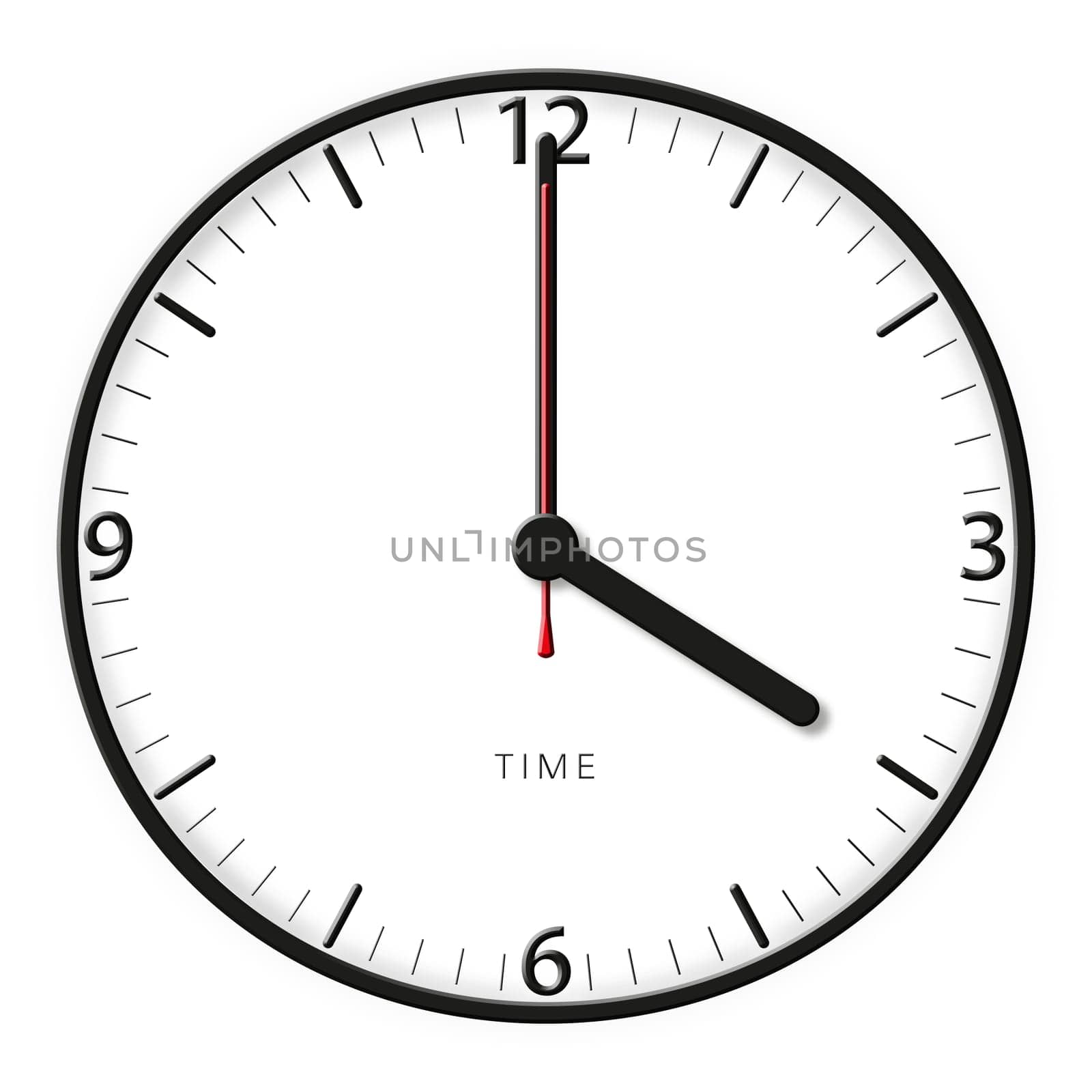 A classic station clock to use for presentations - Klassische Bahnhofsuhr mit bestimmter Uhrzeit