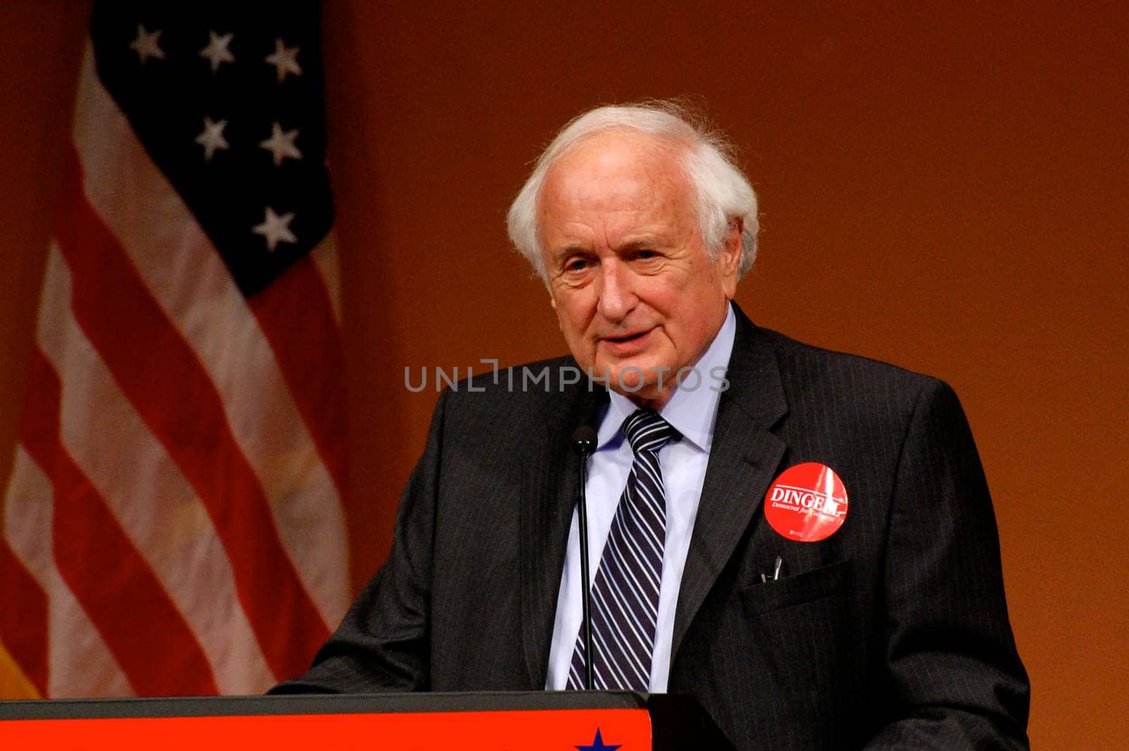 ANN ARBOR, MI - OCTOBER 24: Congressman Sander Levin speaks in support of Congressman John Dingell of Michigan at a "get out the vote"" rally in Ann Arbor, MI October 24, 2010."