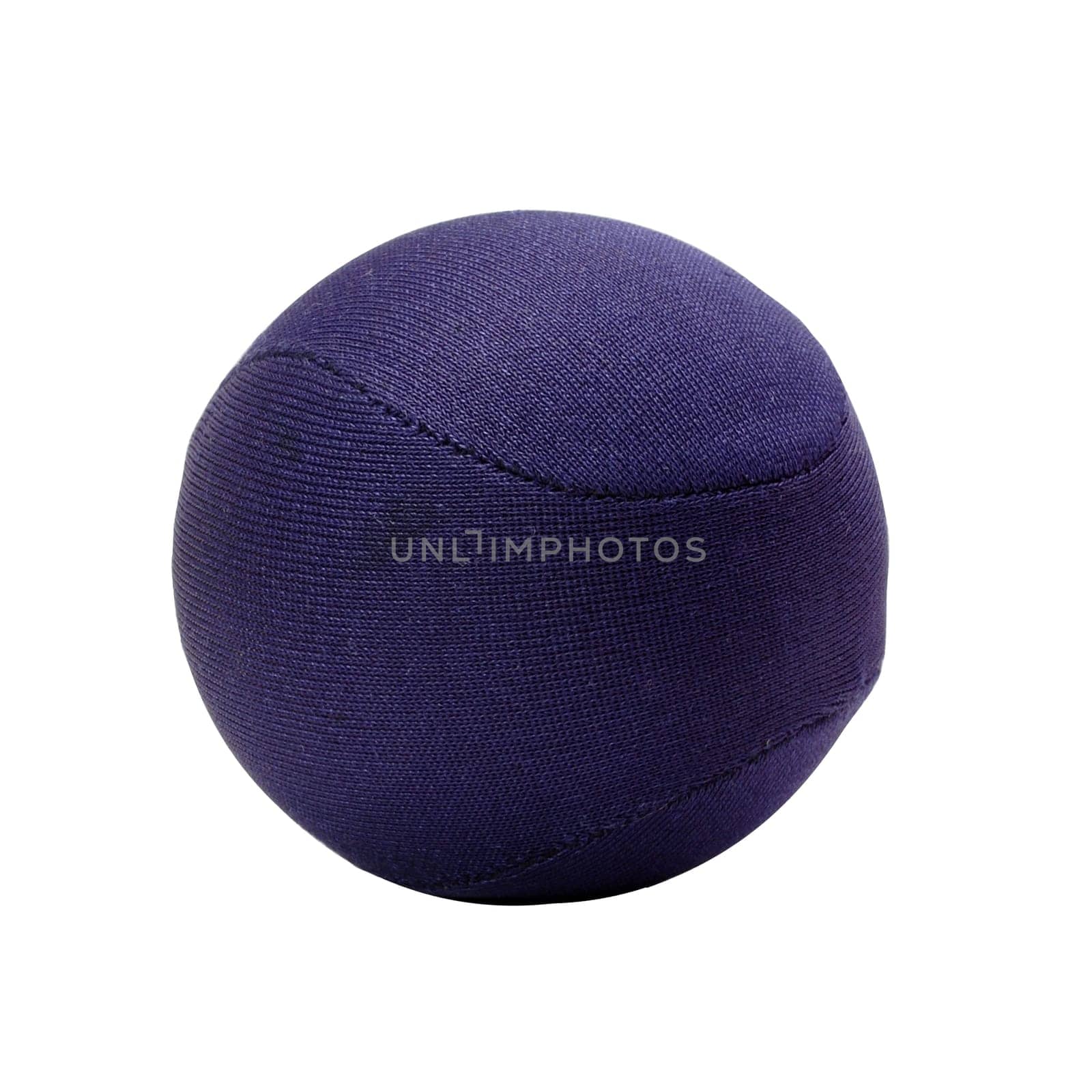 blue stress ball isolated on white background