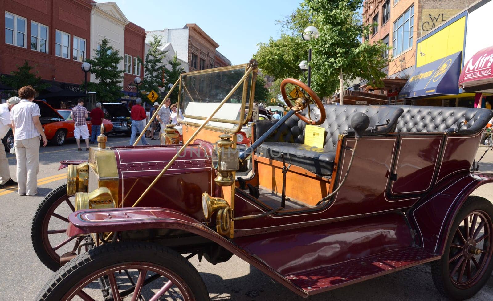ANN ARBOR, MI - JULY 13: 1912 Ford Model T at the Rolling Sculpture car show July 13, 2012 in Ann Arbor, MI.