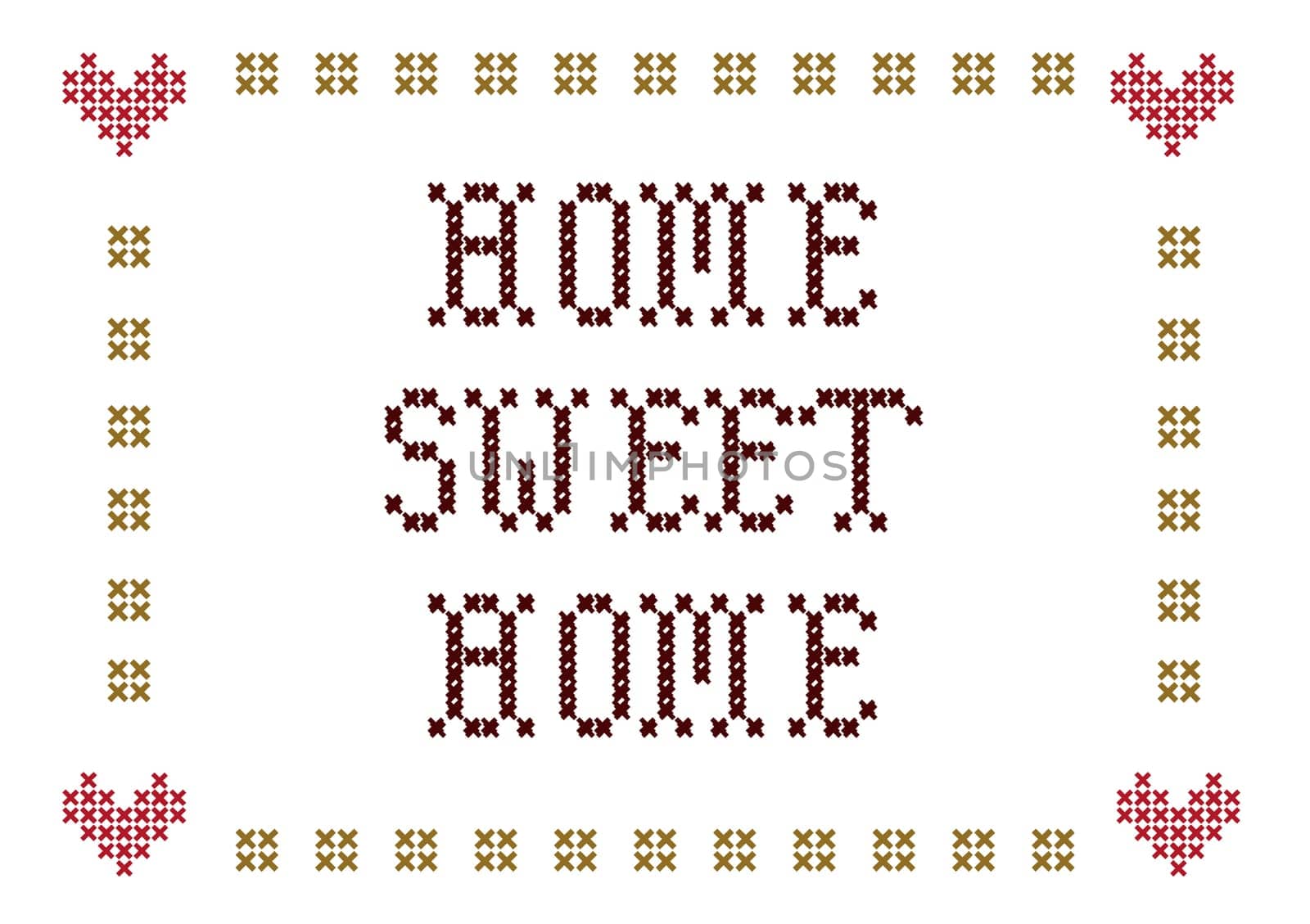 home sweet home embroidery