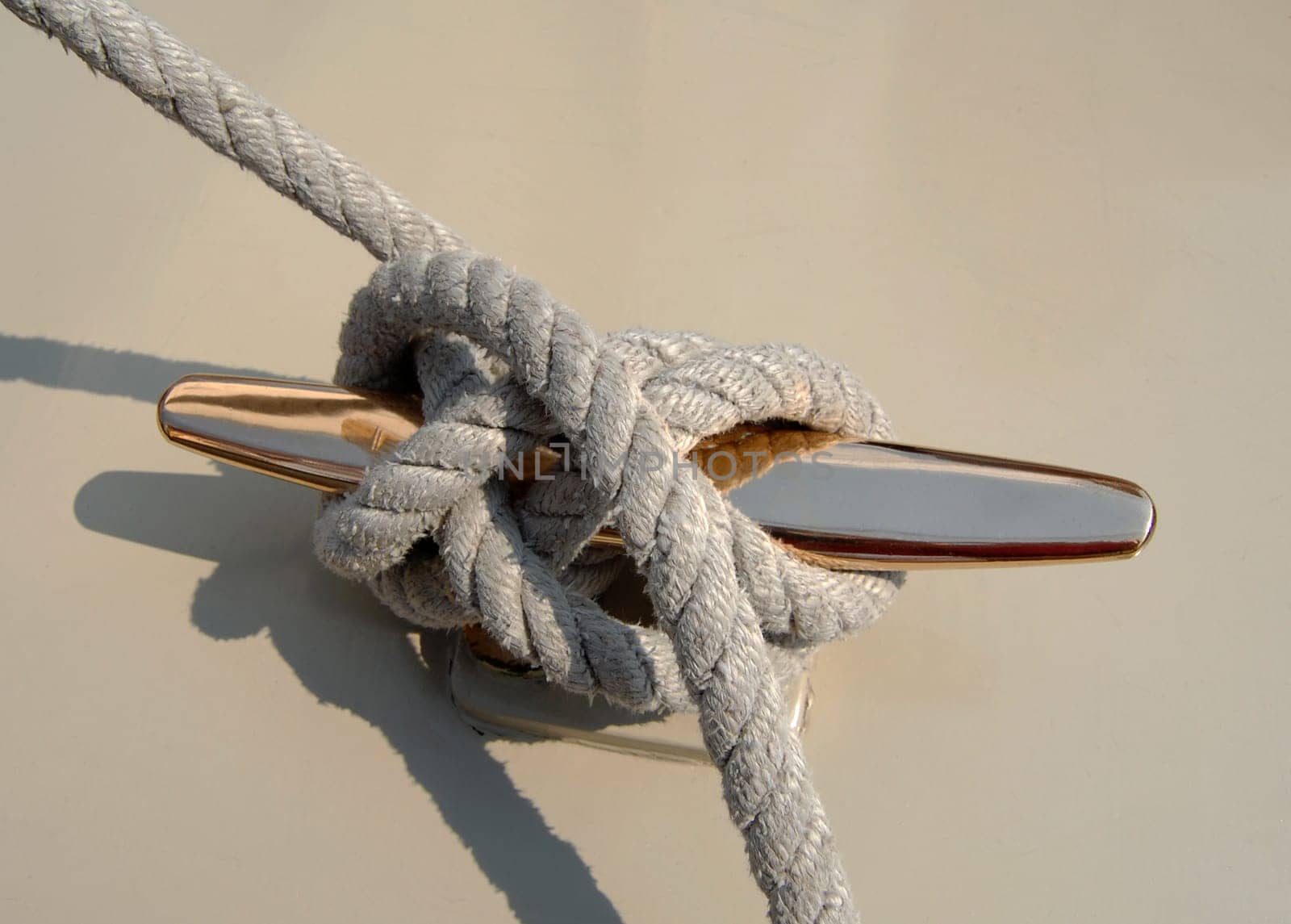 sailboat rope on cleat