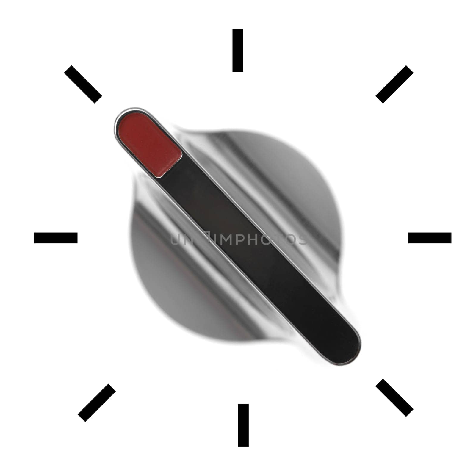 A control switch isolated against a white background
