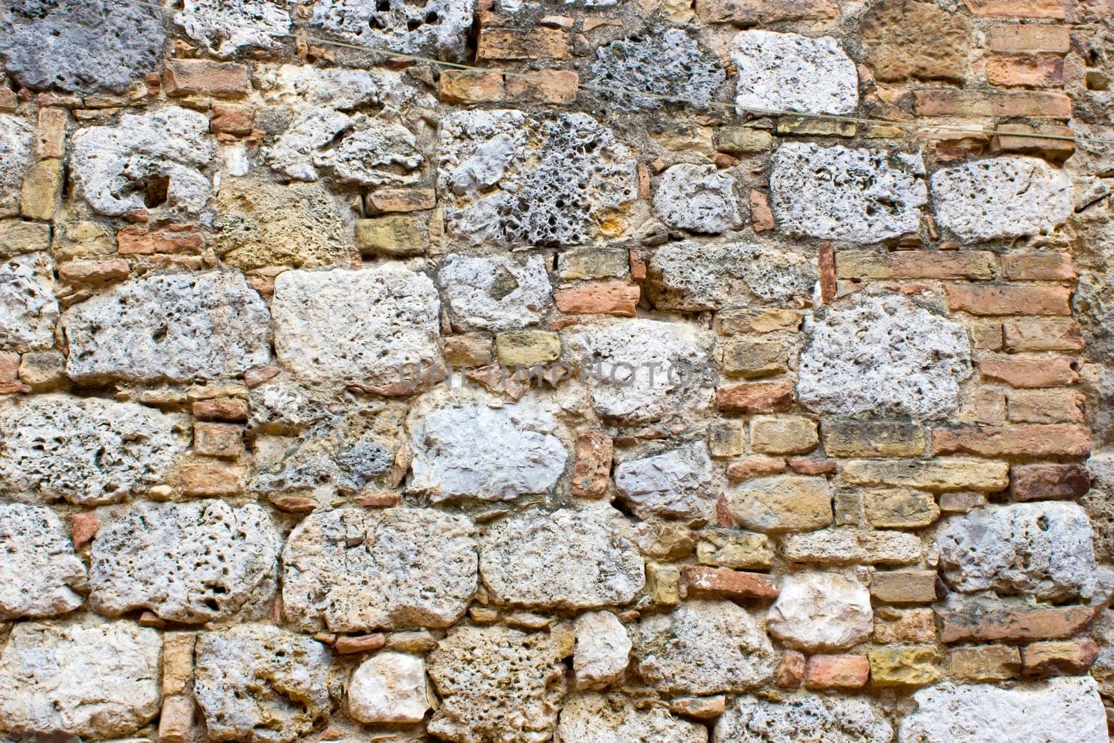 Old european wall from the Tuscany region of Italy