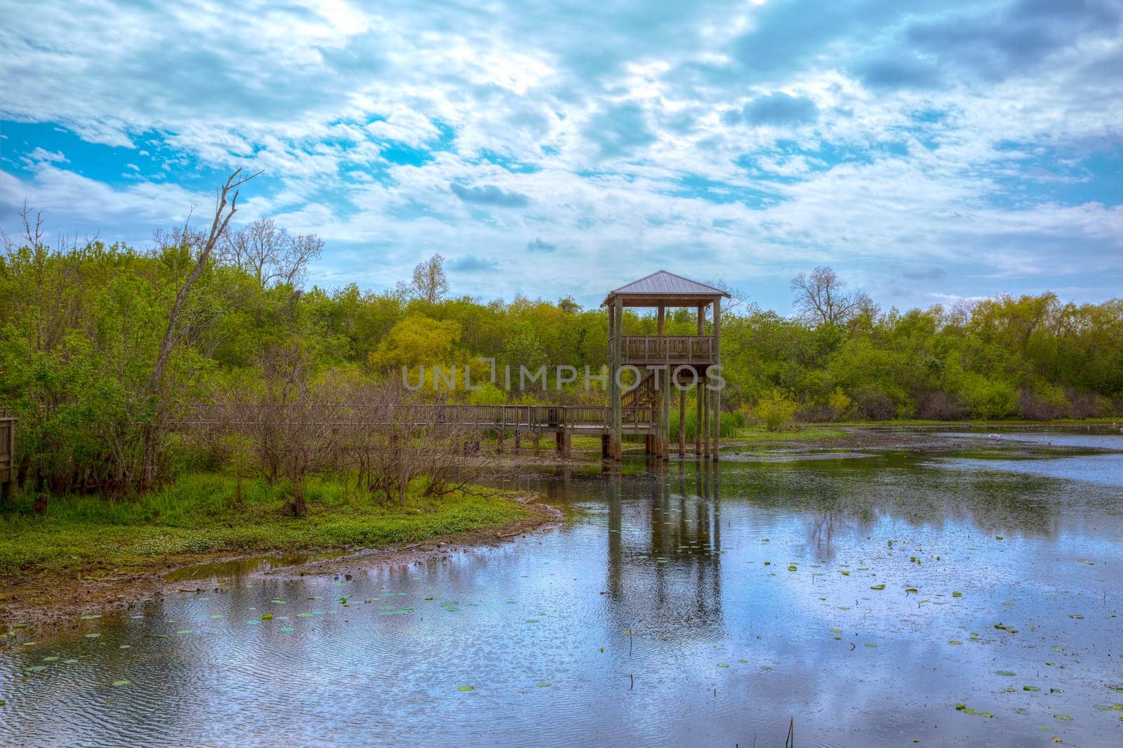 White Lake at Cullinan Park in sugarland near Houston Texas