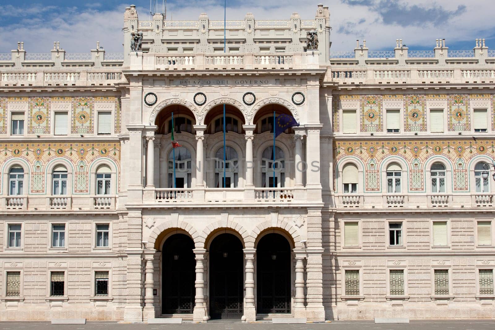 View of Government House in Trieste - Italy