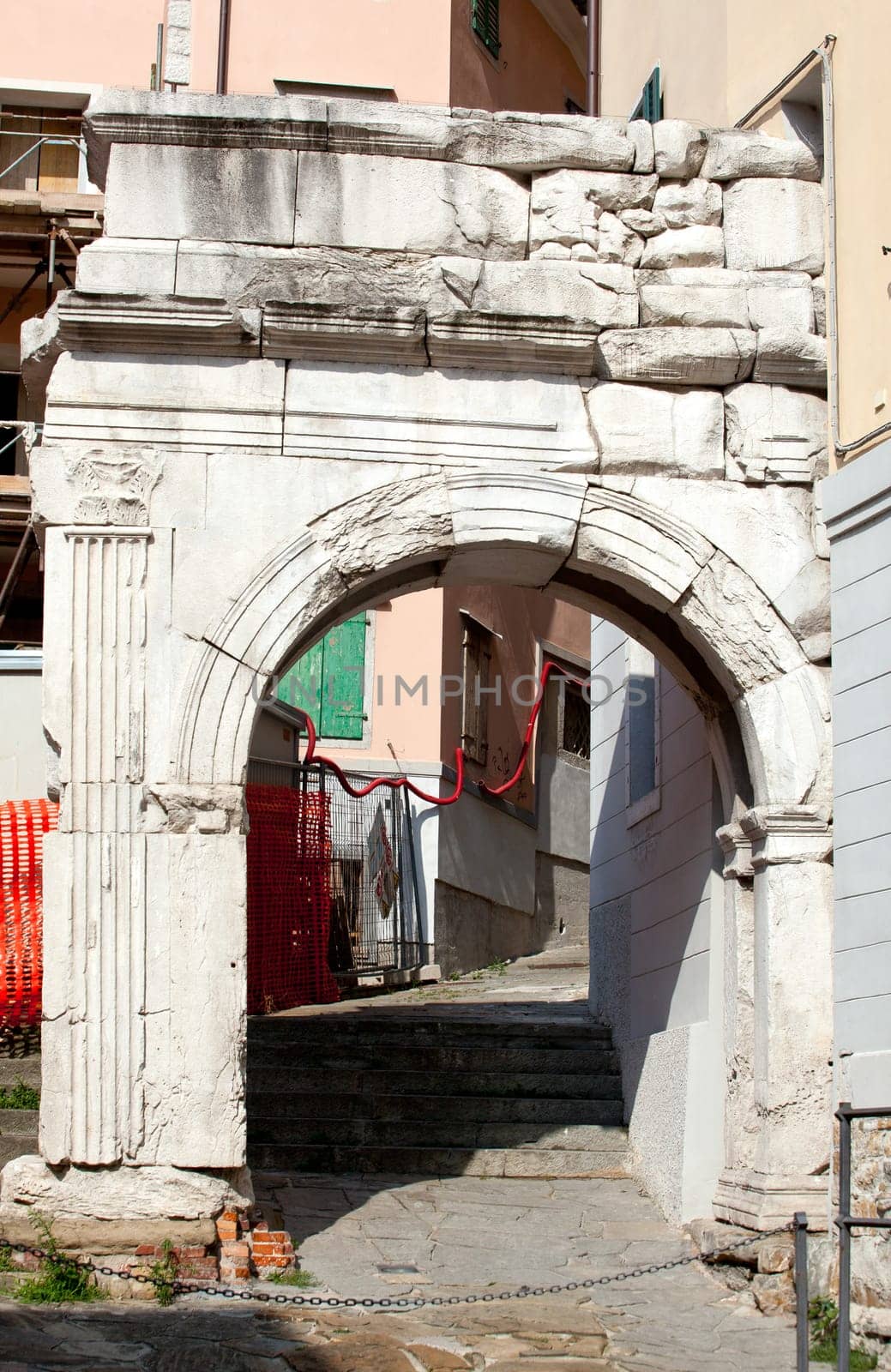 The Arch of Richard, Roman monuments in Trieste - Italy