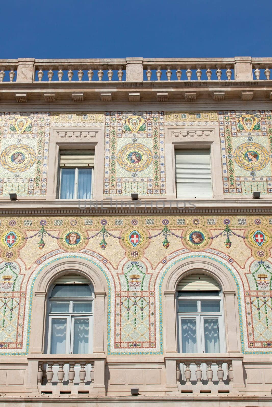 View of Government House in Trieste - Italy