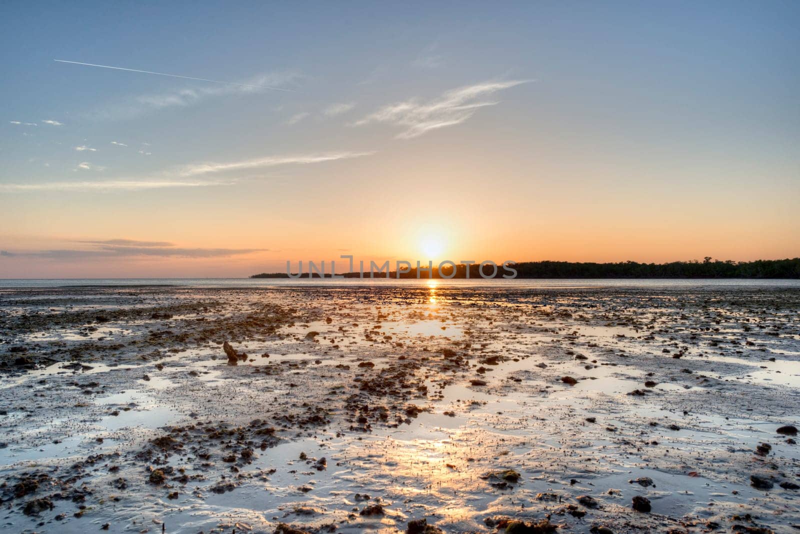 Sunset in the Everglades, High Dynamic Range Image.