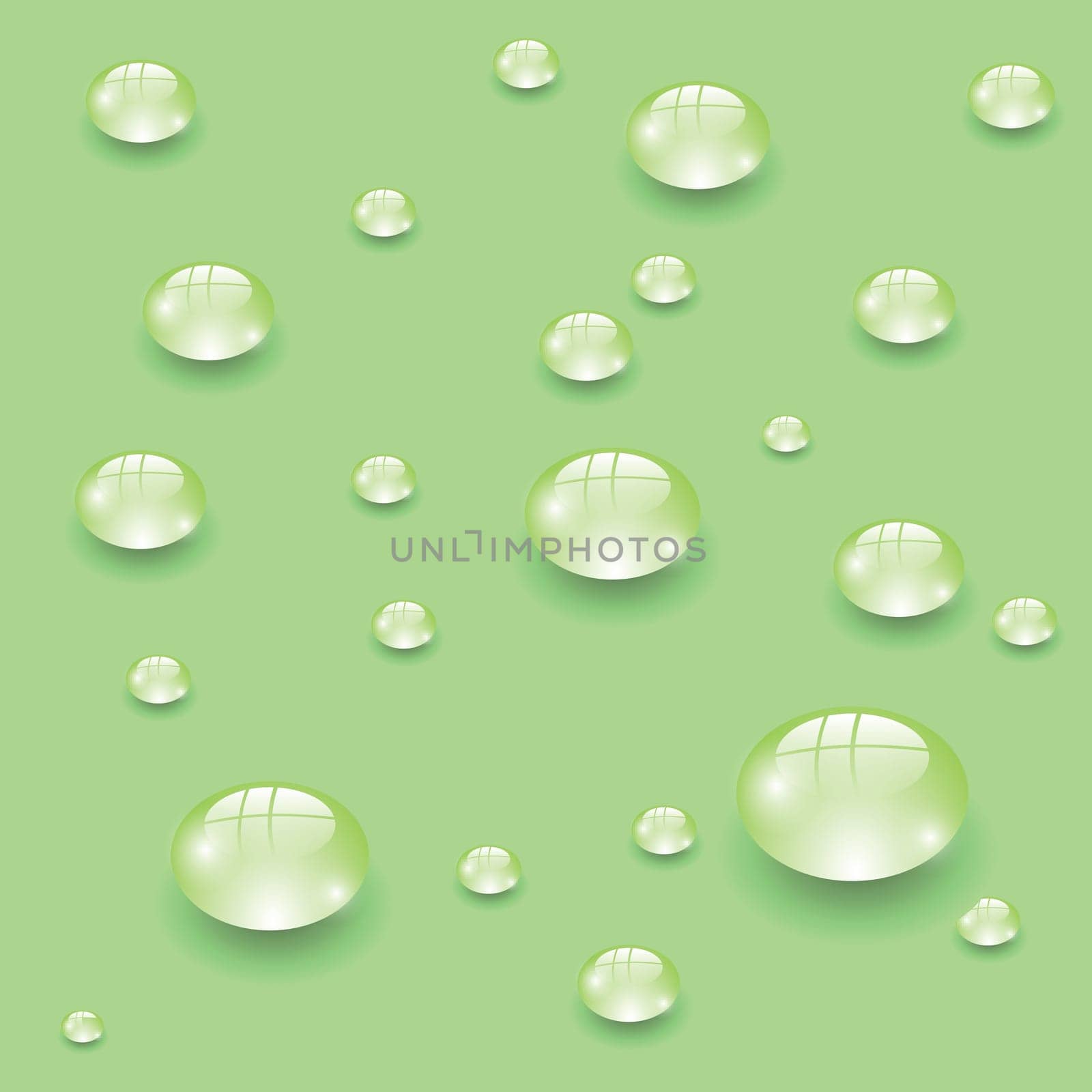 colorful illustration with water drops for your design