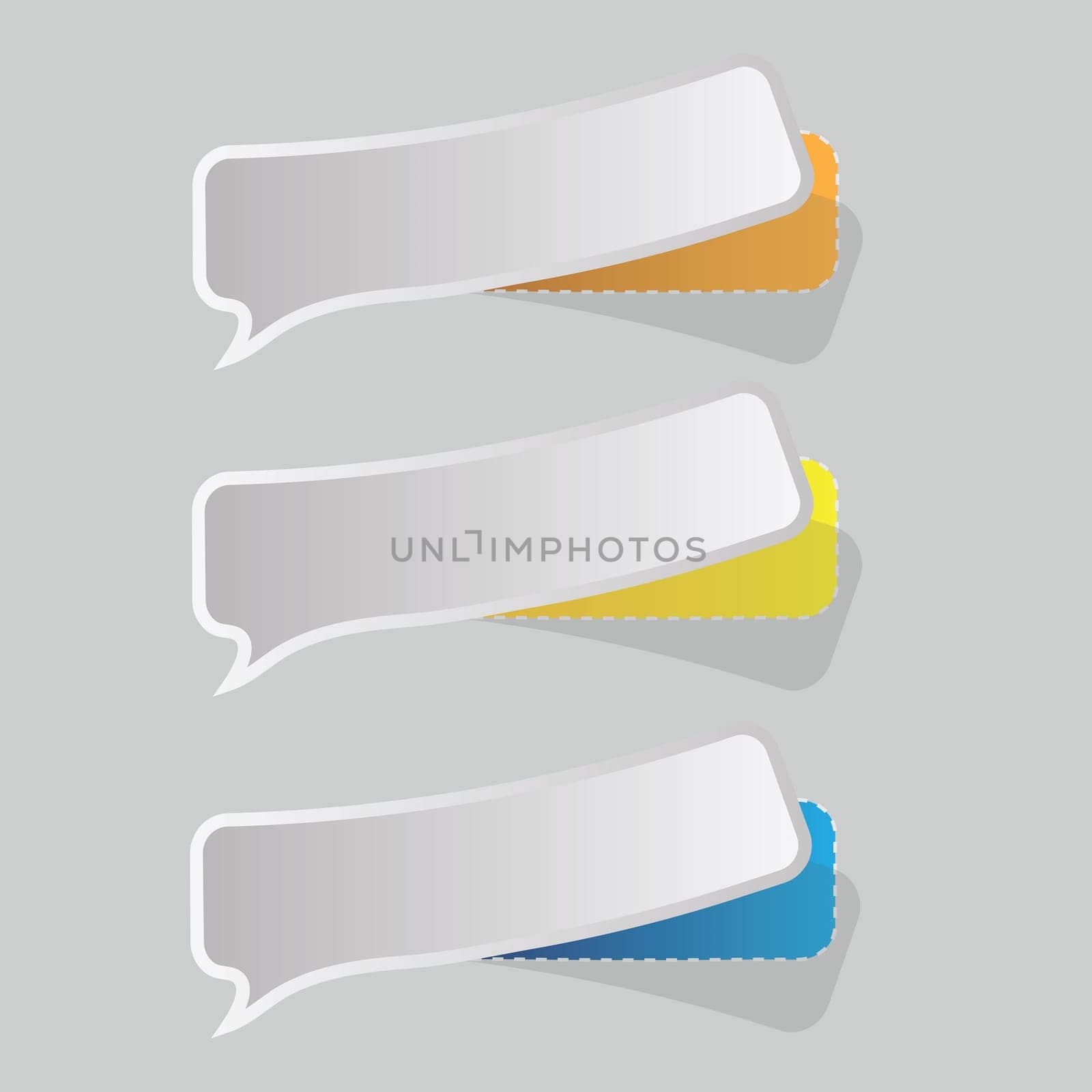 colorful illustration with speech bubbles for your design