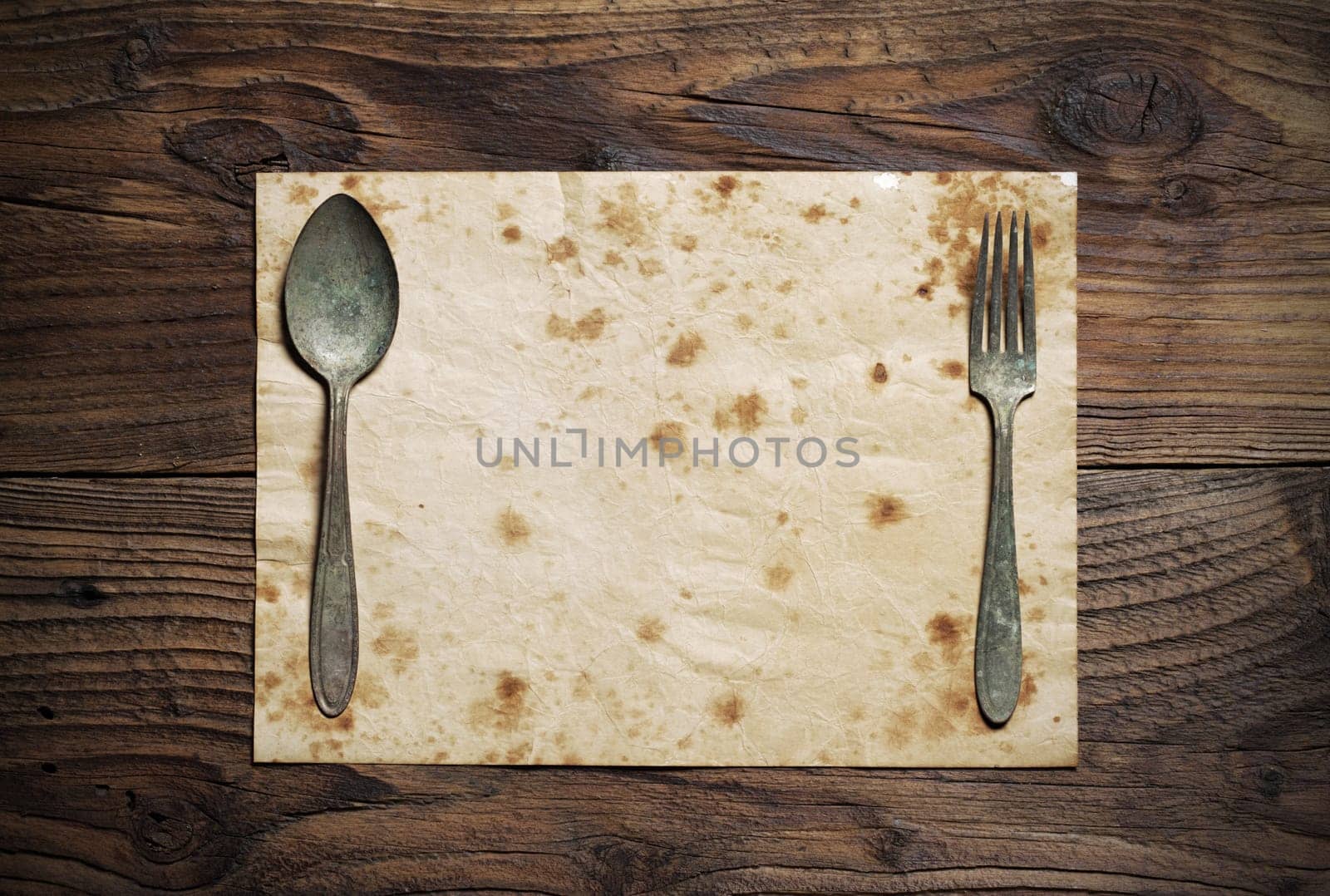 Old Paper Place Setting, old style