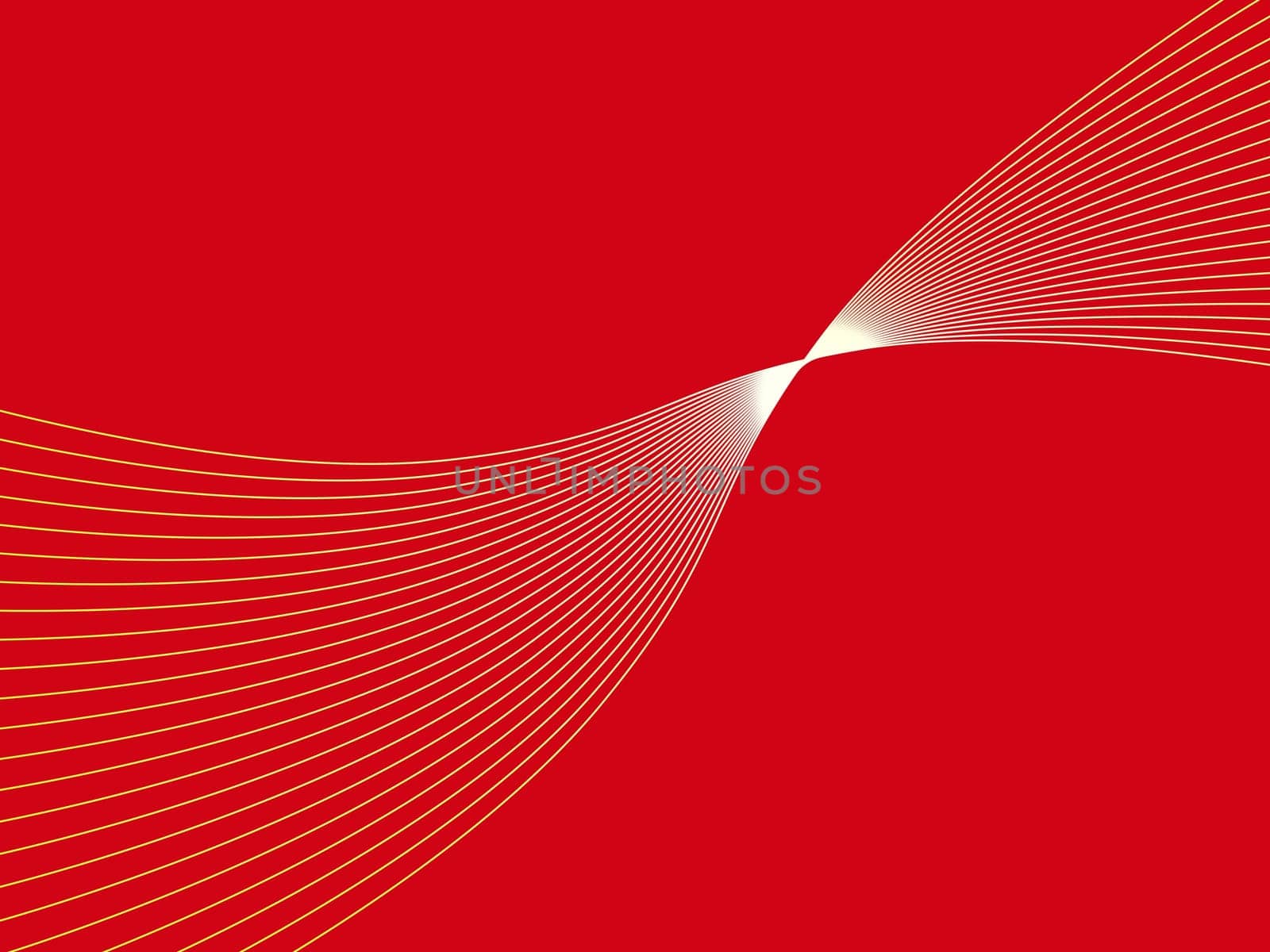 Red background with white curved lines