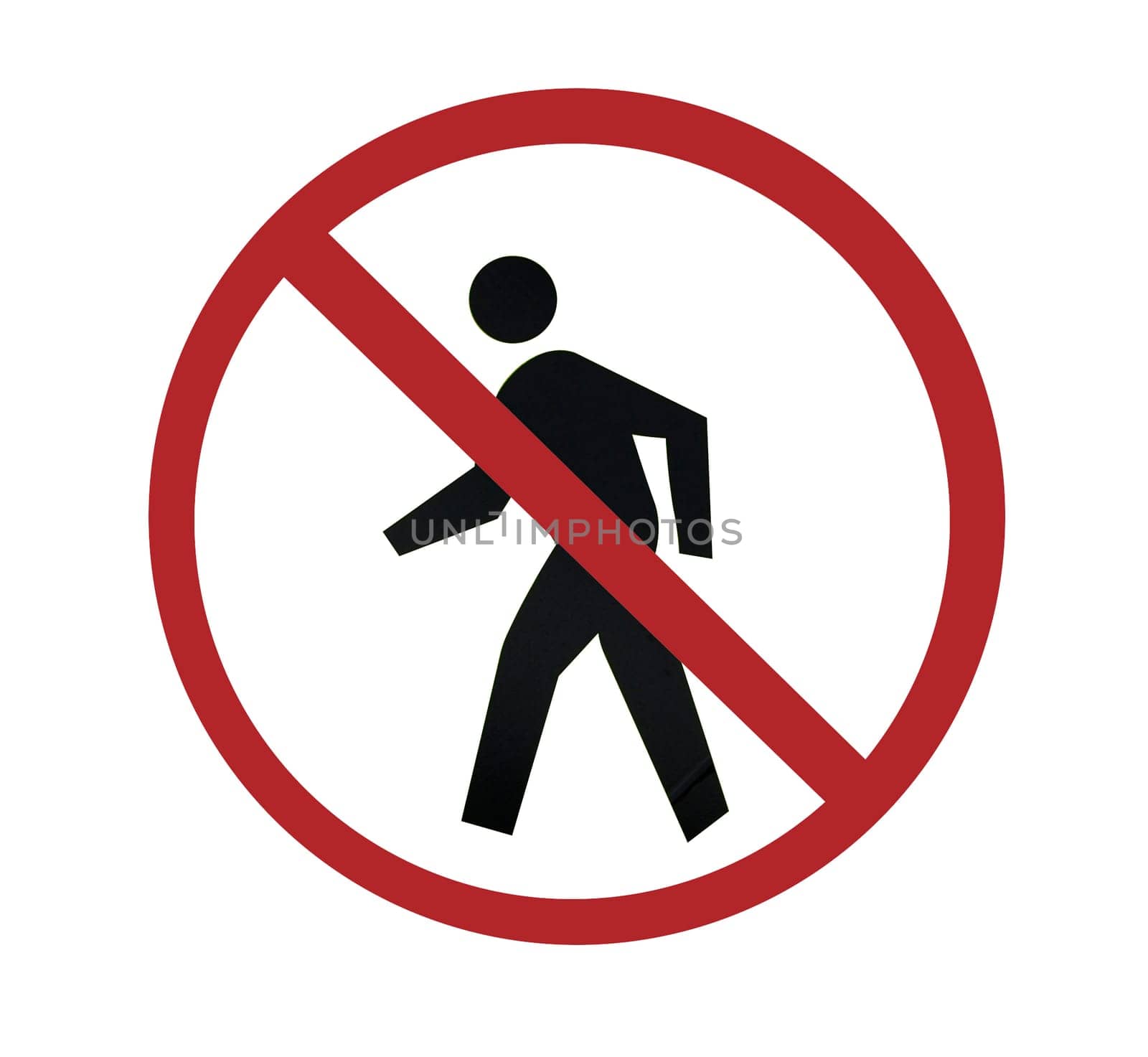 sign - no people crossing