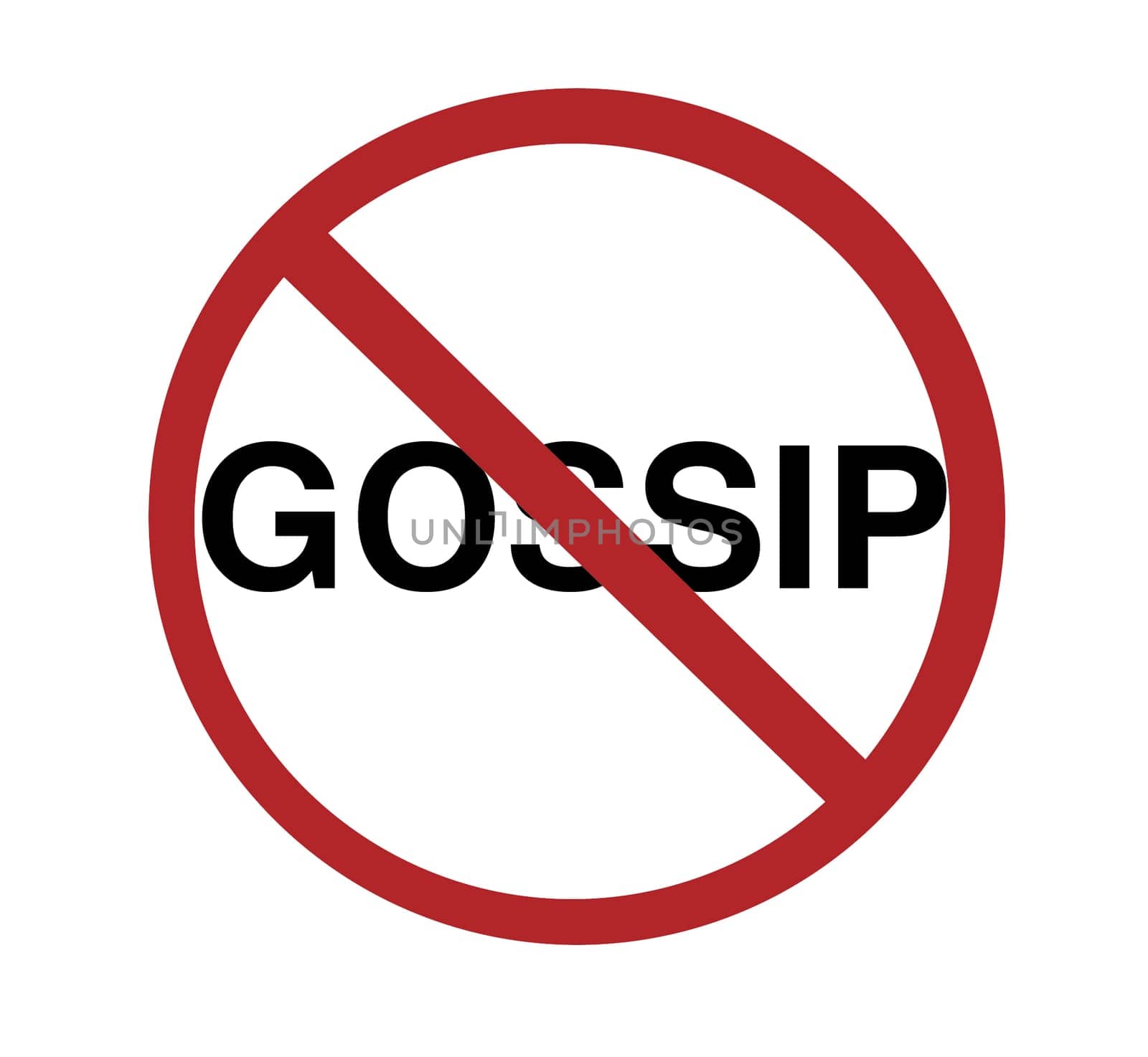 sign - no gossip