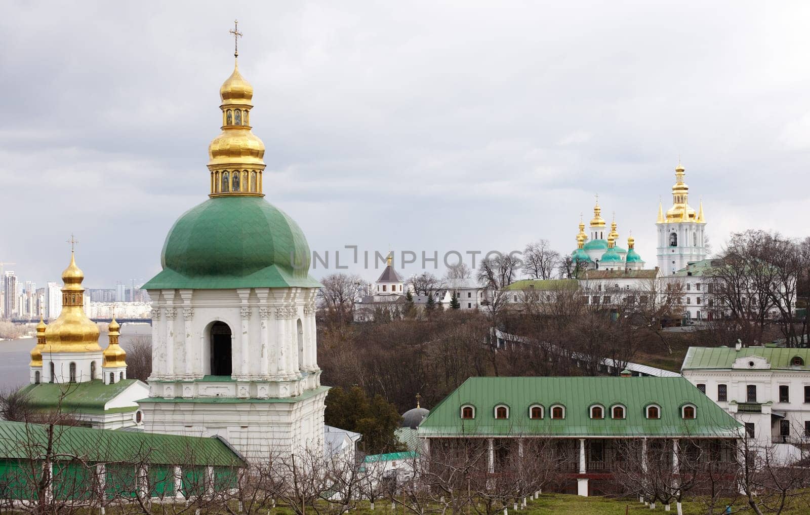 View of Pechersk Lavra monastery in Kiev, Ukraine
