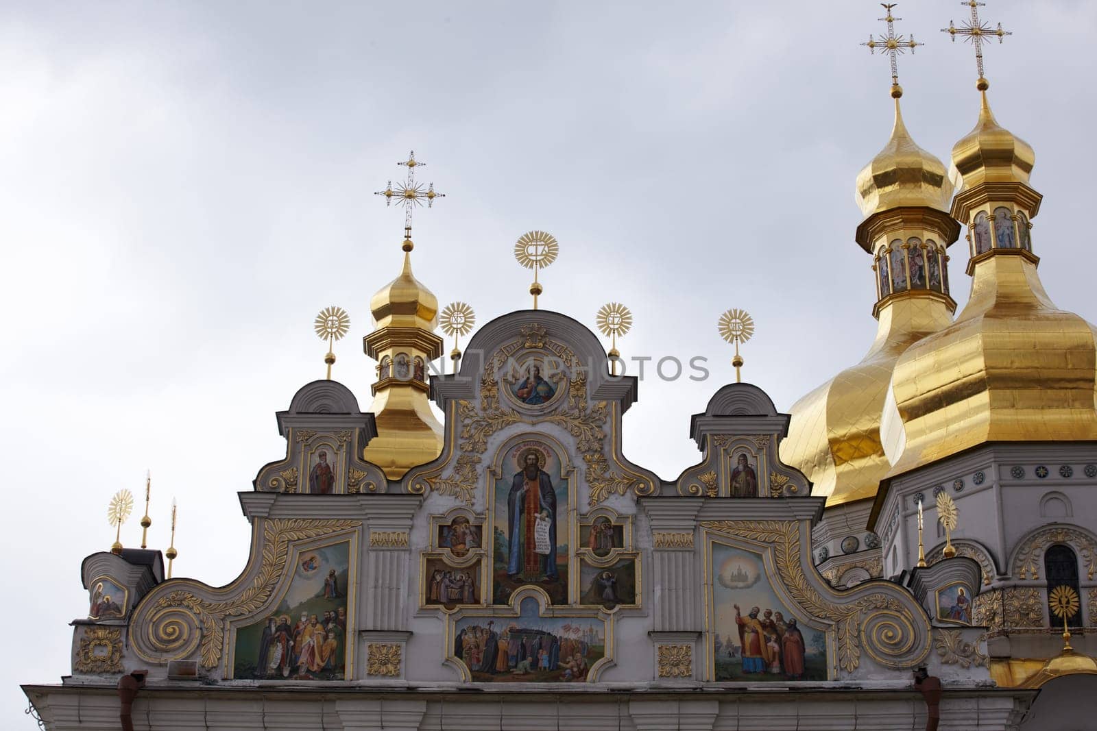 View of Pechersk Lavra monastery in Kiev, Ukraine