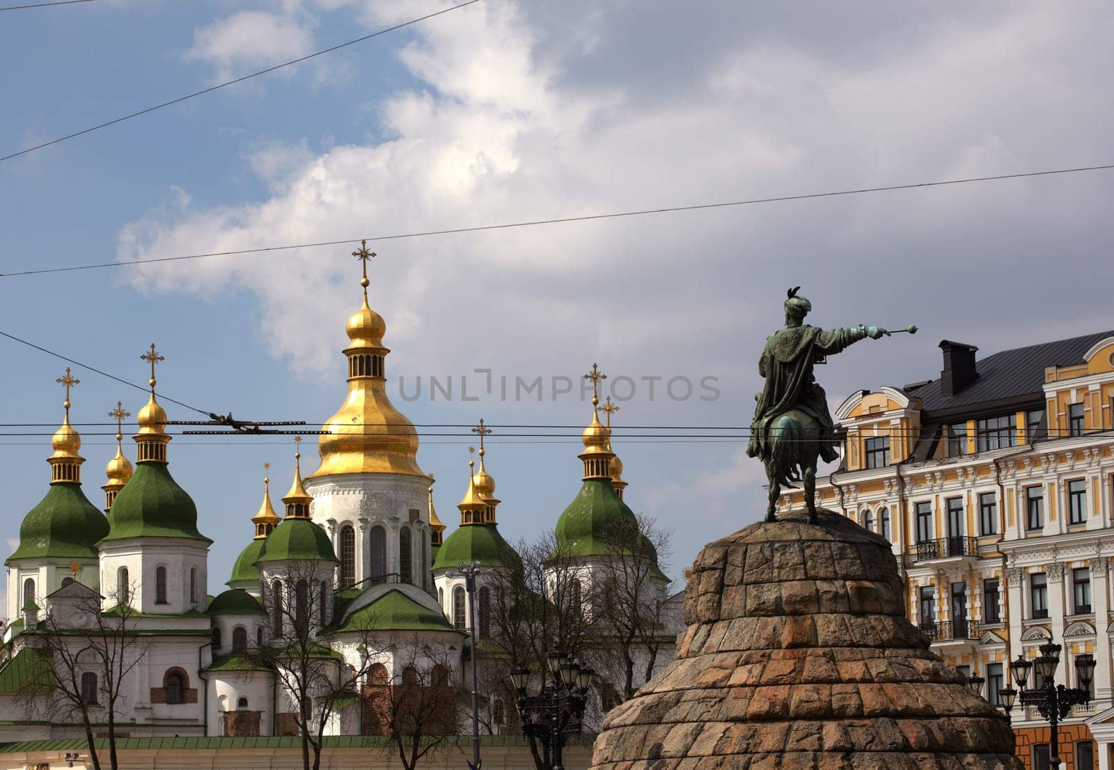 Monument of famous Ukrainian Hetman Bogdan Khmelnitsky