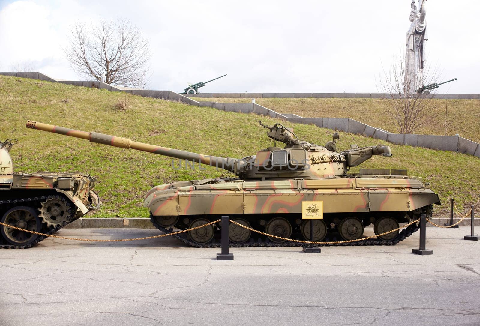 Ukrainian and soviet tank, War museum Kiev