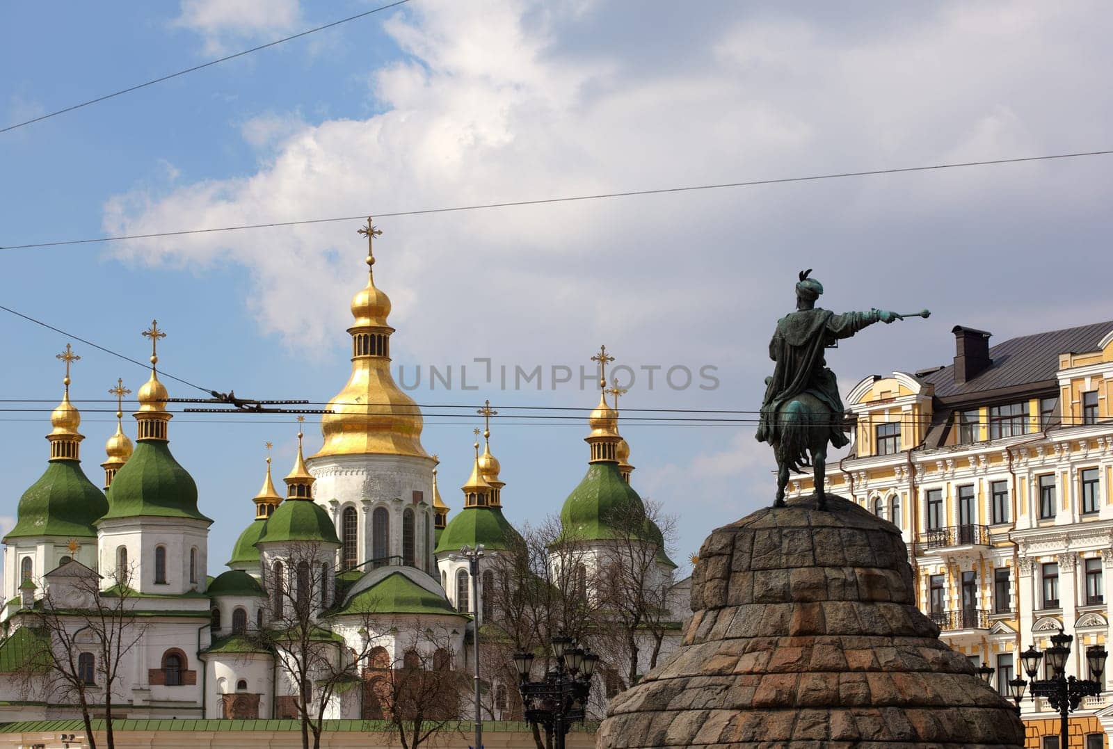 Monument of famous Ukrainian Hetman Bogdan Khmelnitsky