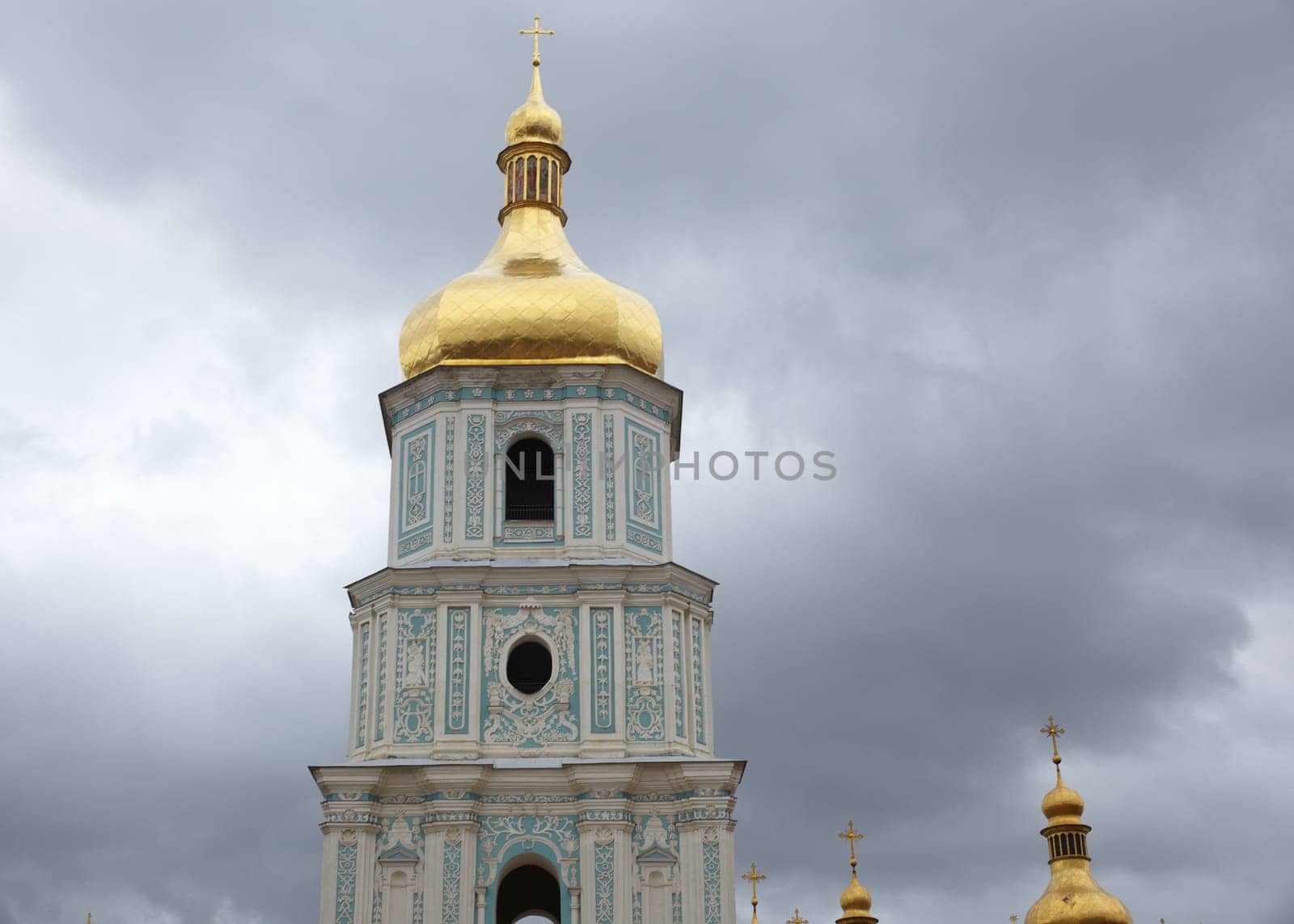 Bell tower of Saint Sophia Cathedral in Kiev, Ukraine